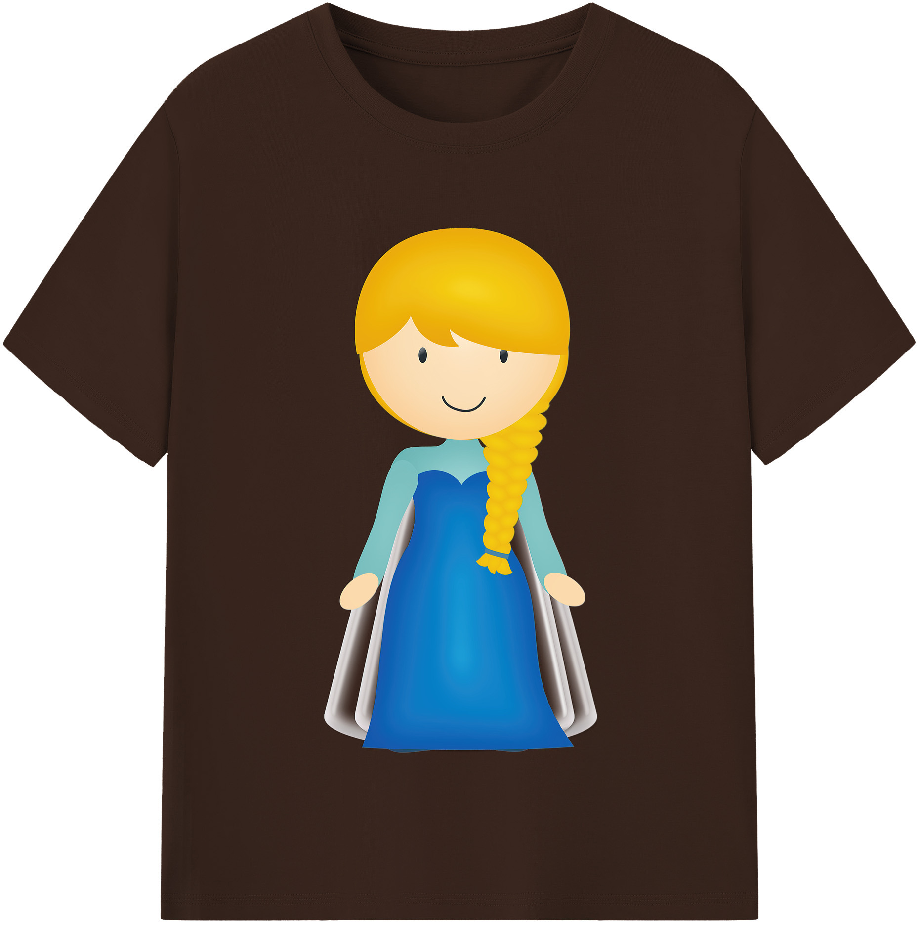 （画像用） アナと雪の女王 アンナ エルサ Frozen Anna Elsa 綿100％半袖Tシャツ（フロントプリント）