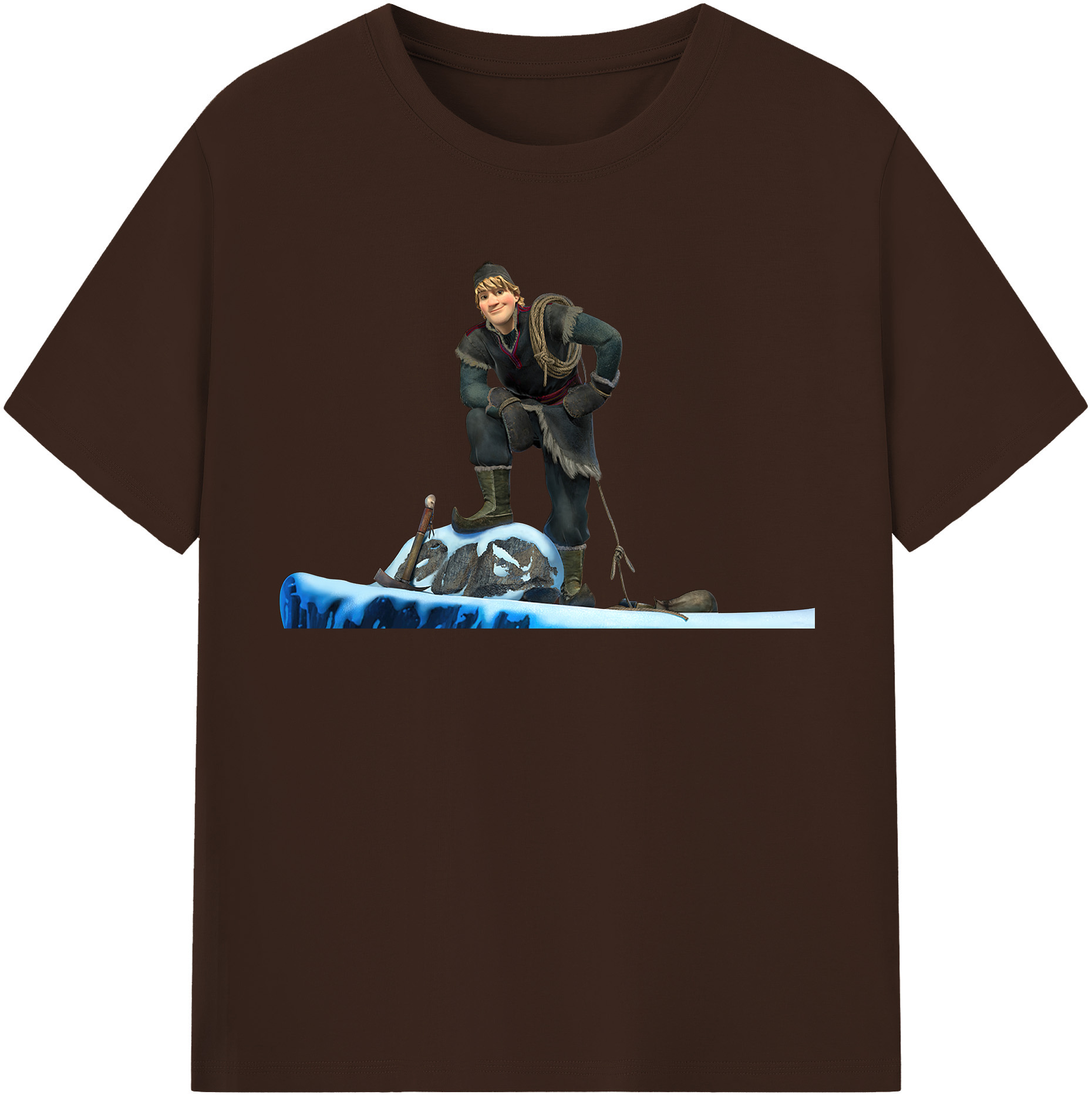 （画像用） アナと雪の女王 アンナ エルサ Frozen Anna Elsa 綿100％半袖Tシャツ（フロントプリント）