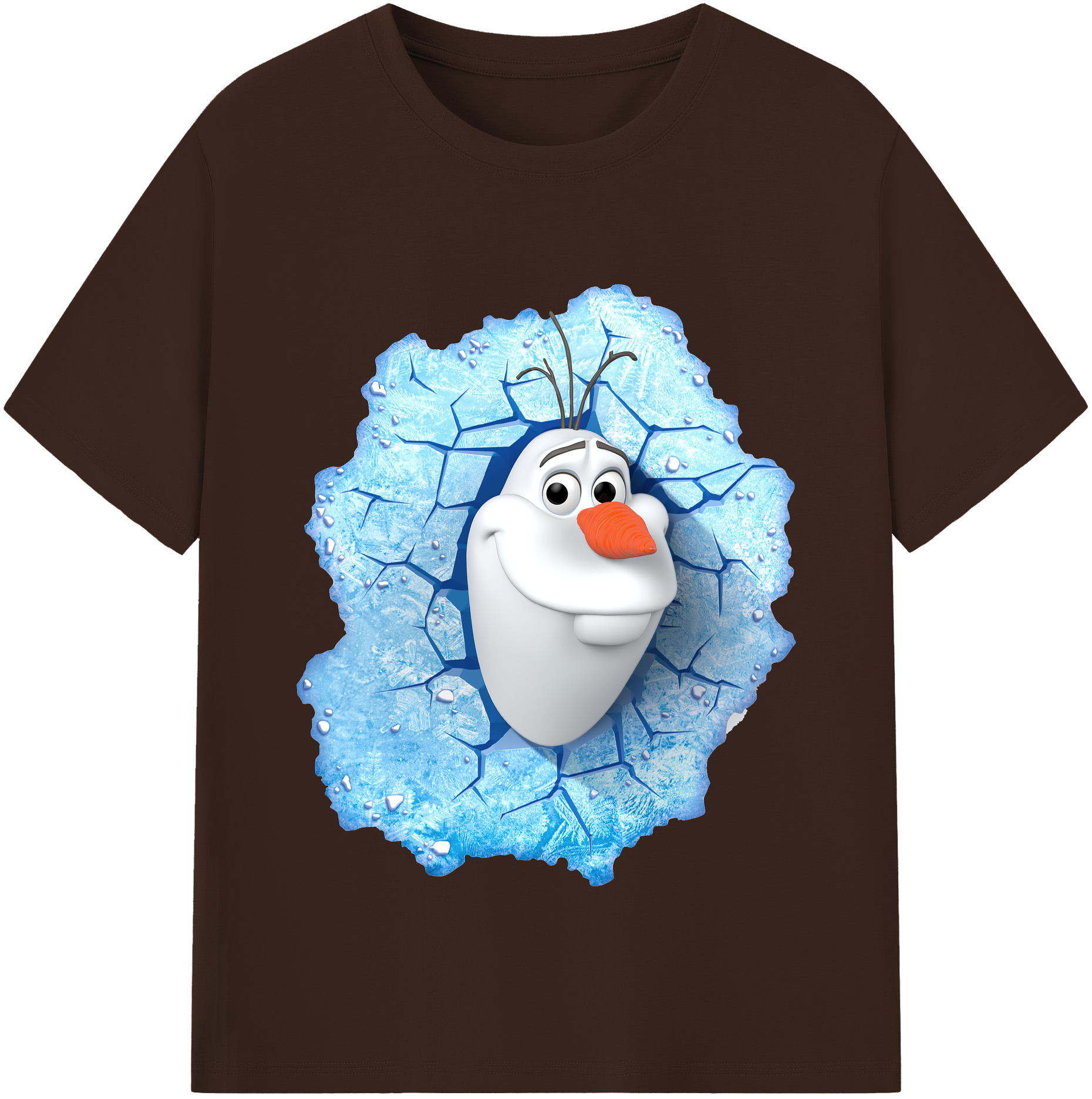 （画像用） アナと雪の女王 アンナ エルサ Frozen Anna Elsa 綿100％半袖Tシャツ（フロントプリント）