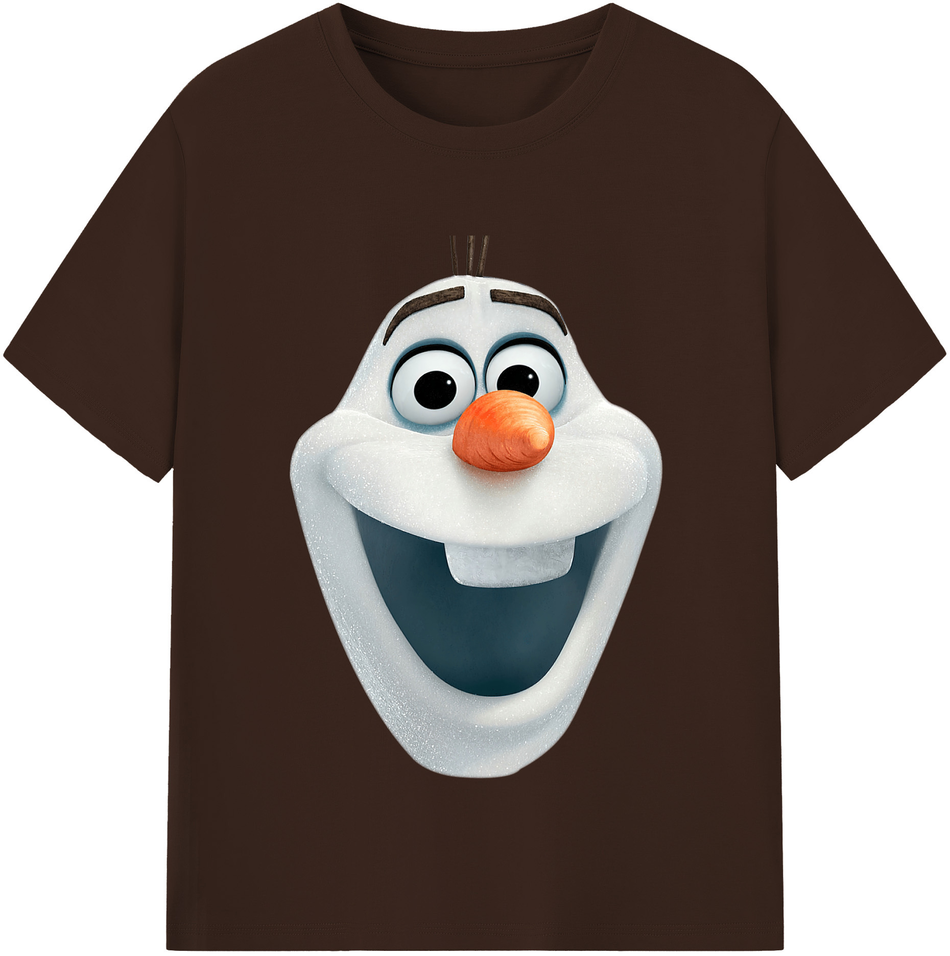 （画像用） アナと雪の女王 アンナ エルサ Frozen Anna Elsa 綿100％半袖Tシャツ（フロントプリント）