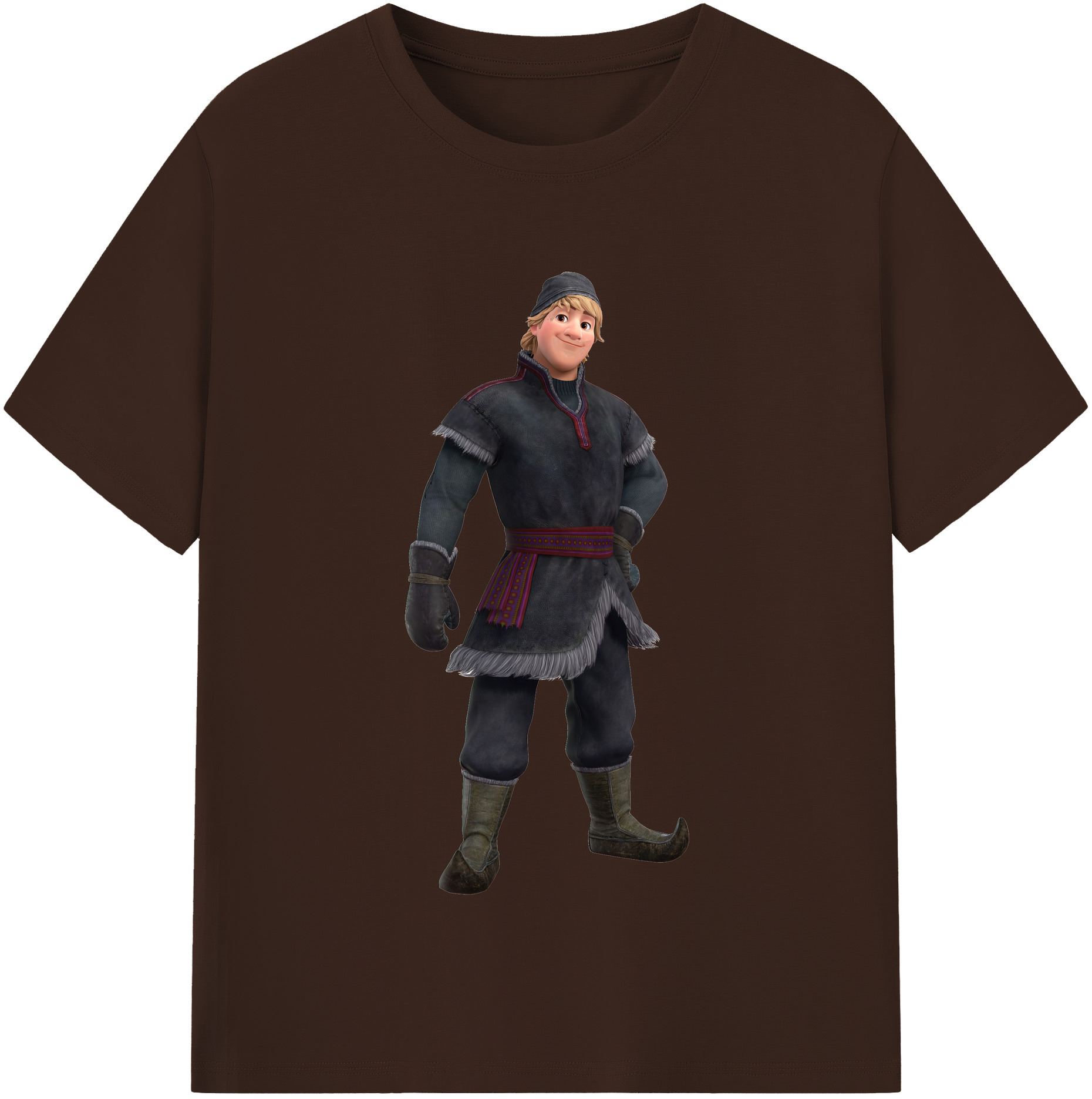 （画像用） アナと雪の女王 アンナ エルサ Frozen Anna Elsa 綿100％半袖Tシャツ（フロントプリント）