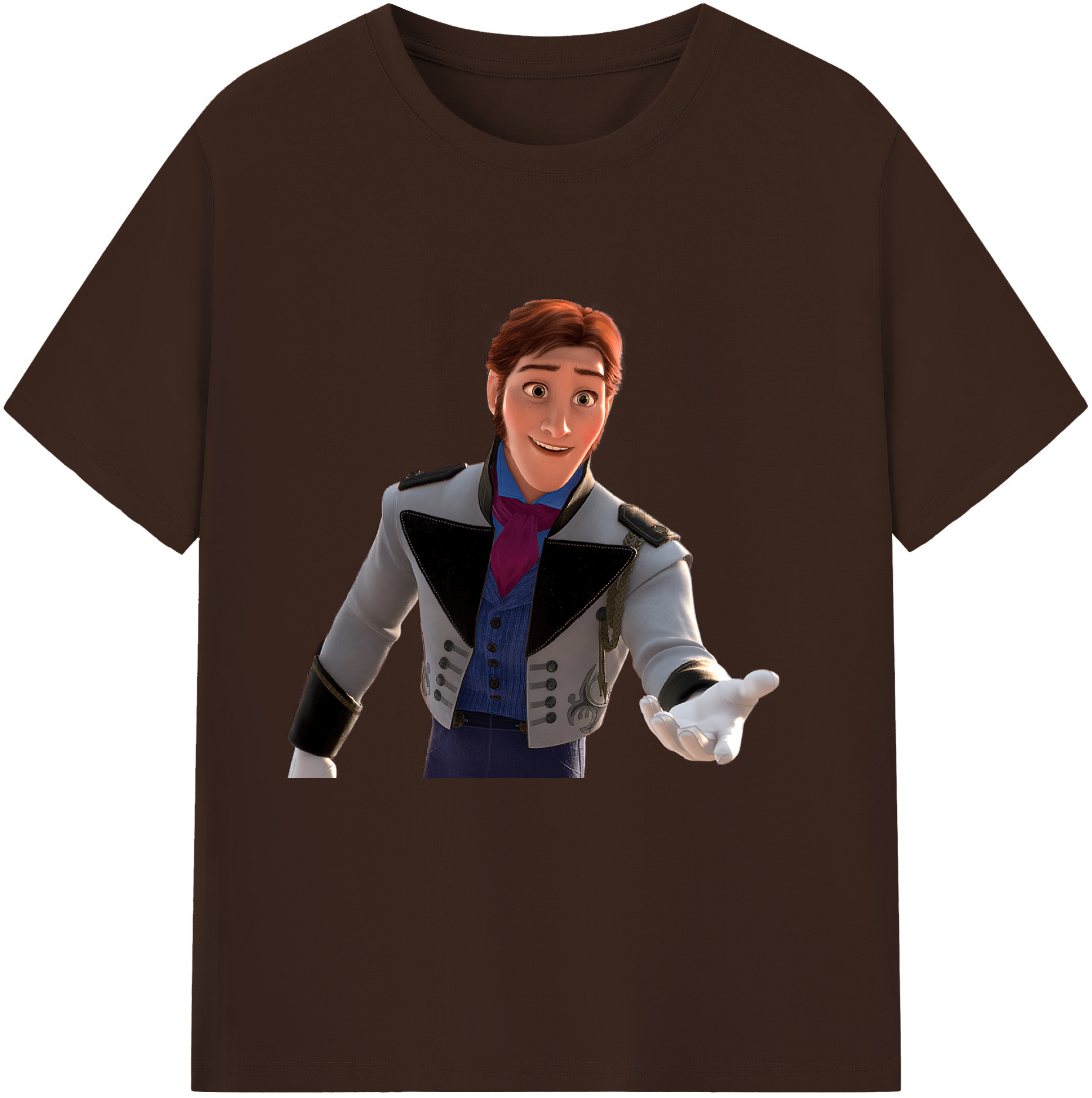 （画像用） アナと雪の女王 アンナ エルサ Frozen Anna Elsa 綿100％半袖Tシャツ（フロントプリント）