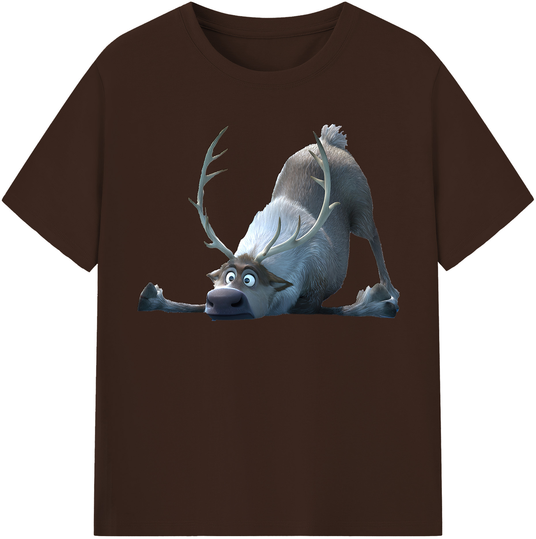 （画像用） アナと雪の女王 アンナ エルサ Frozen Anna Elsa 綿100％半袖Tシャツ（フロントプリント）