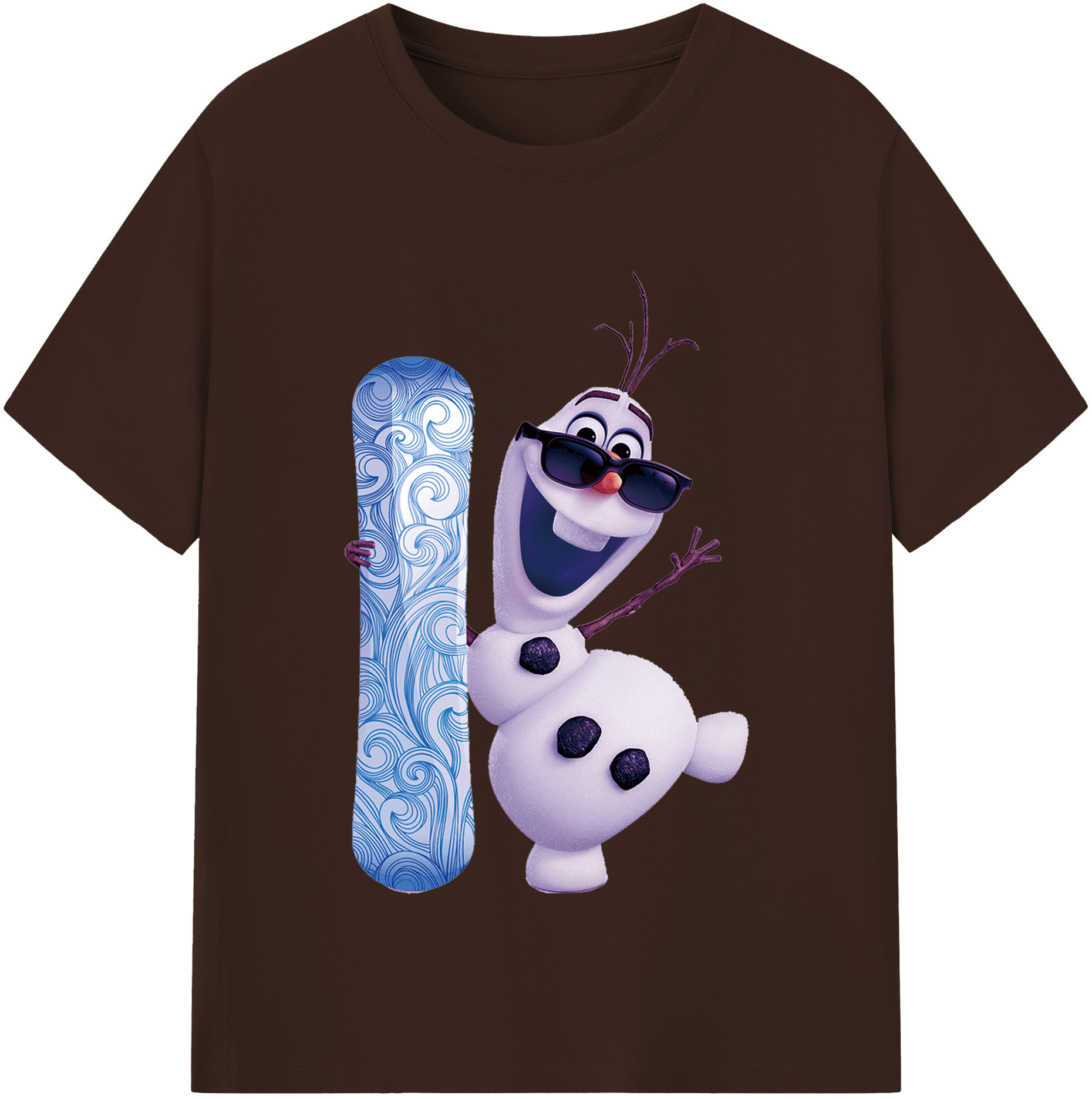 （画像用） アナと雪の女王 アンナ エルサ Frozen Anna Elsa 綿100％半袖Tシャツ（フロントプリント）