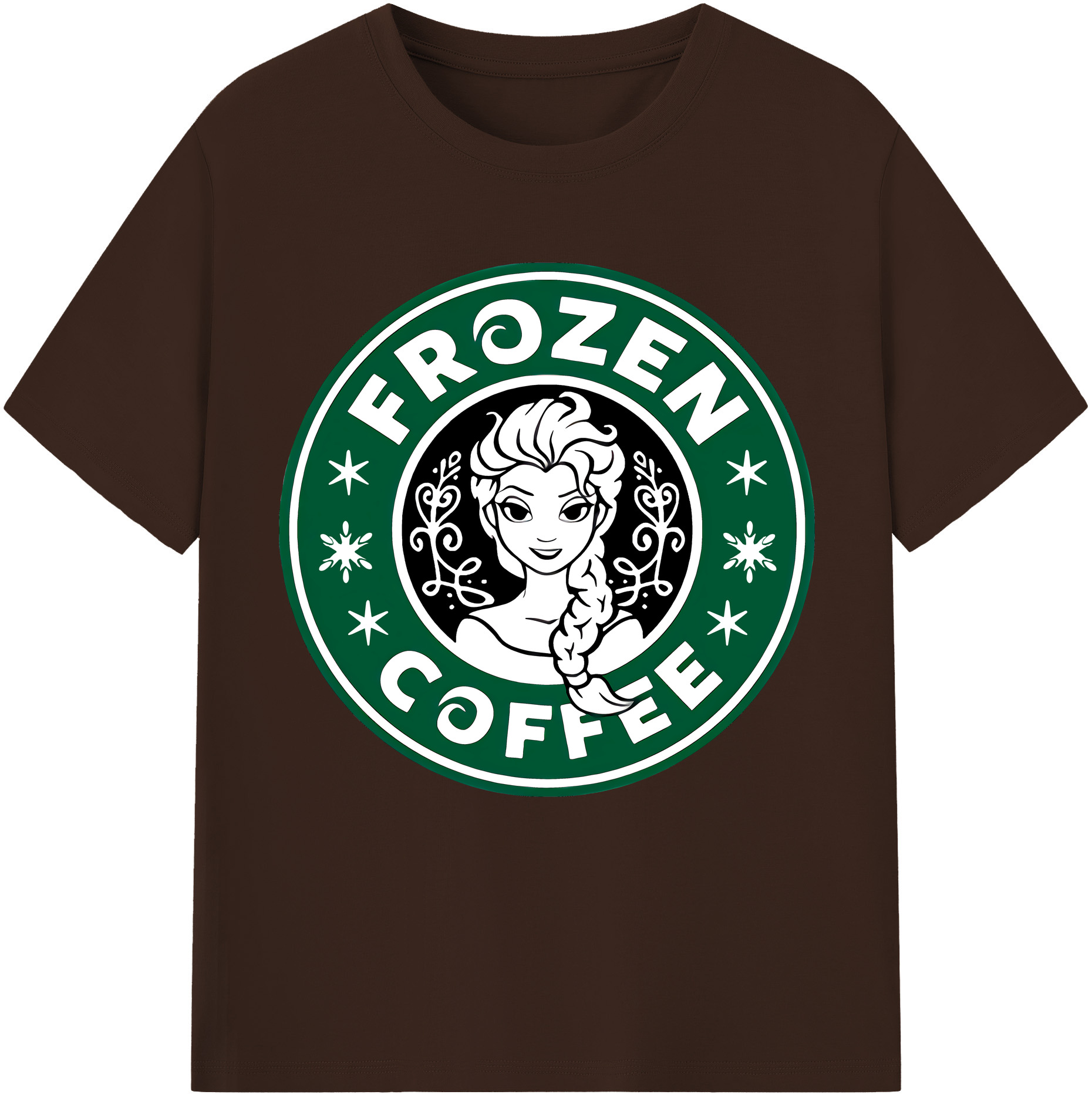 （画像用） アナと雪の女王 アンナ エルサ Frozen Anna Elsa 綿100％半袖Tシャツ（フロントプリント）