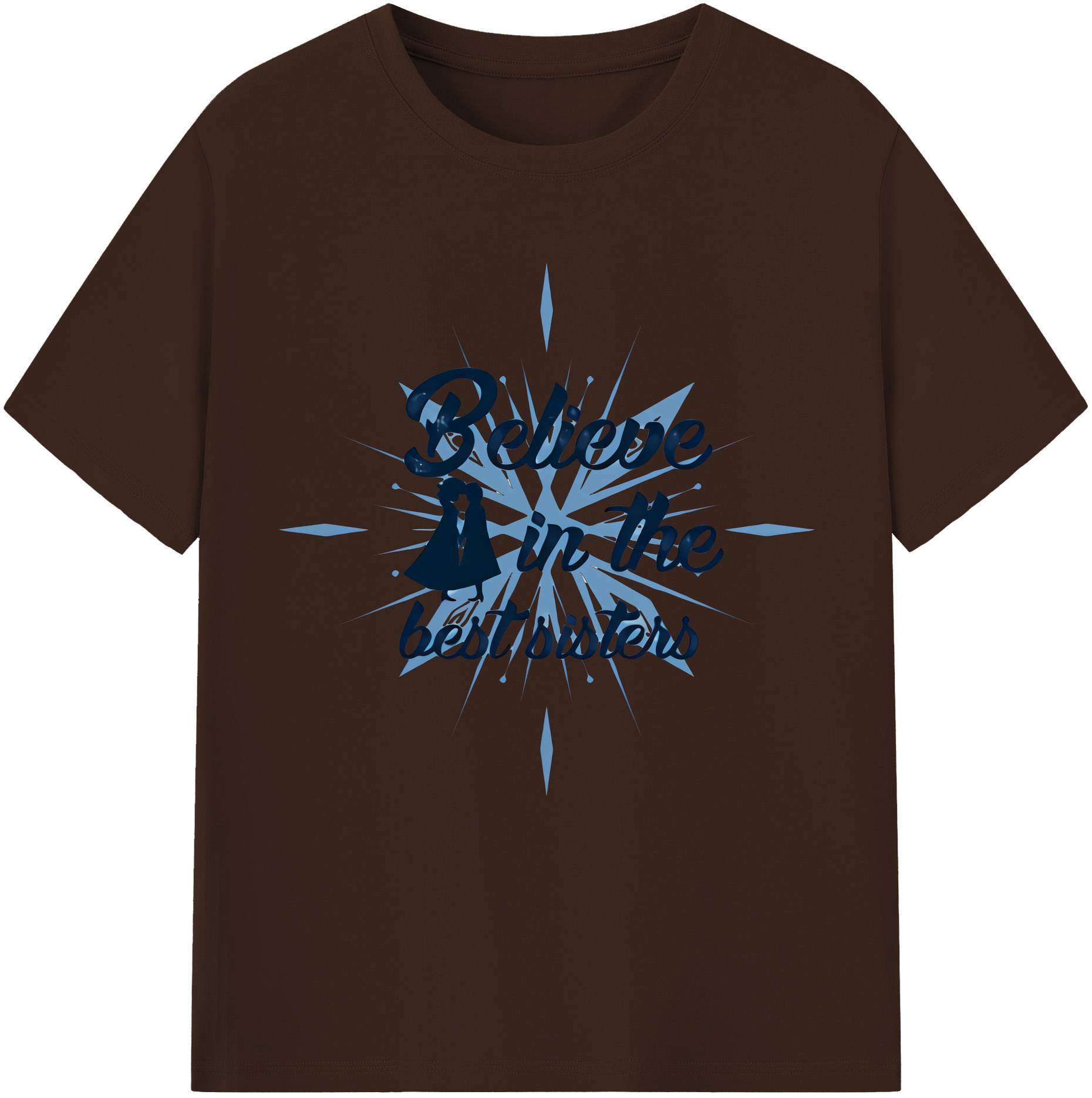 （画像用） アナと雪の女王 アンナ エルサ Frozen Anna Elsa 綿100％半袖Tシャツ（フロントプリント）