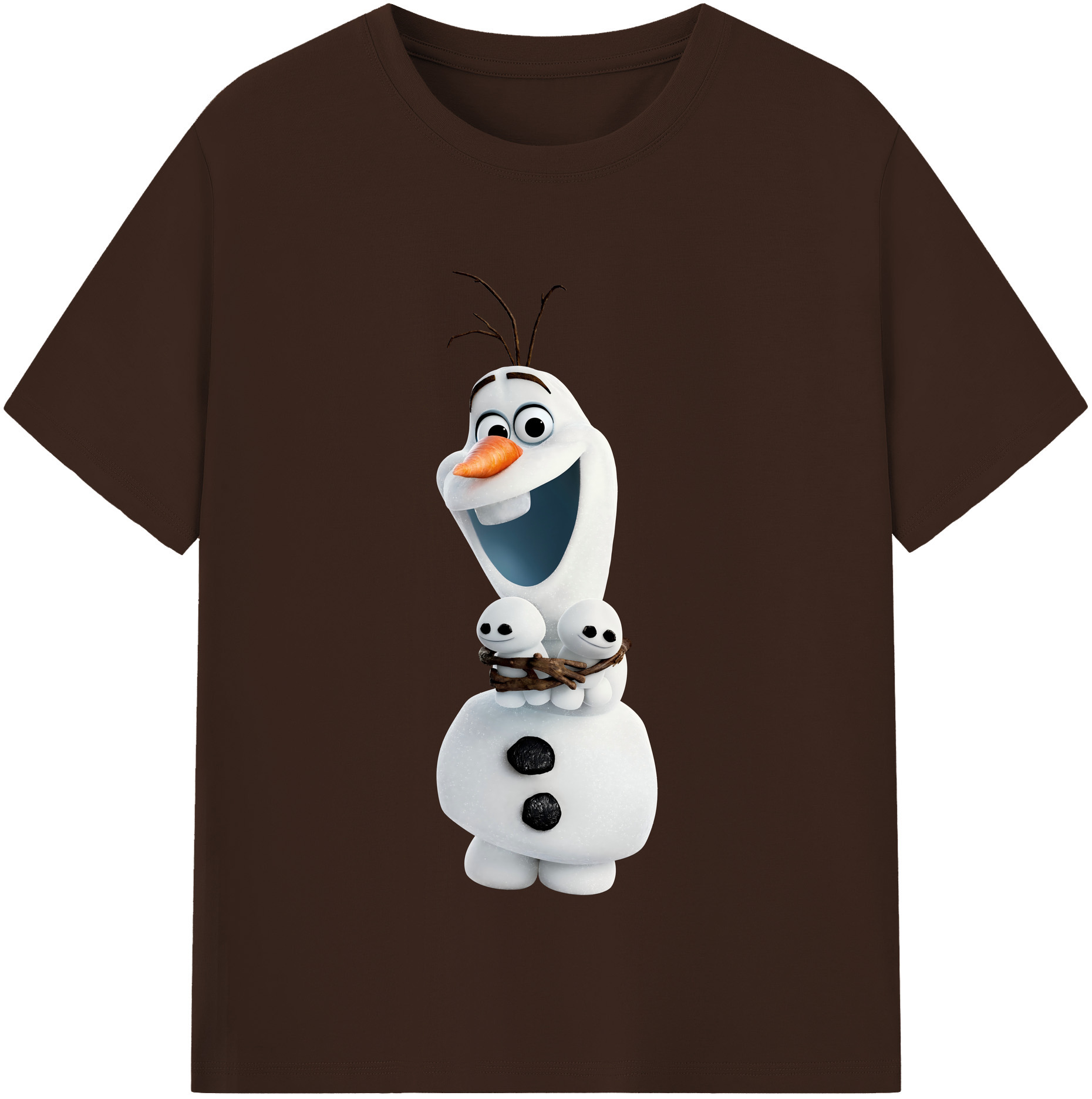（画像用） アナと雪の女王 アンナ エルサ Frozen Anna Elsa 綿100％半袖Tシャツ（フロントプリント）