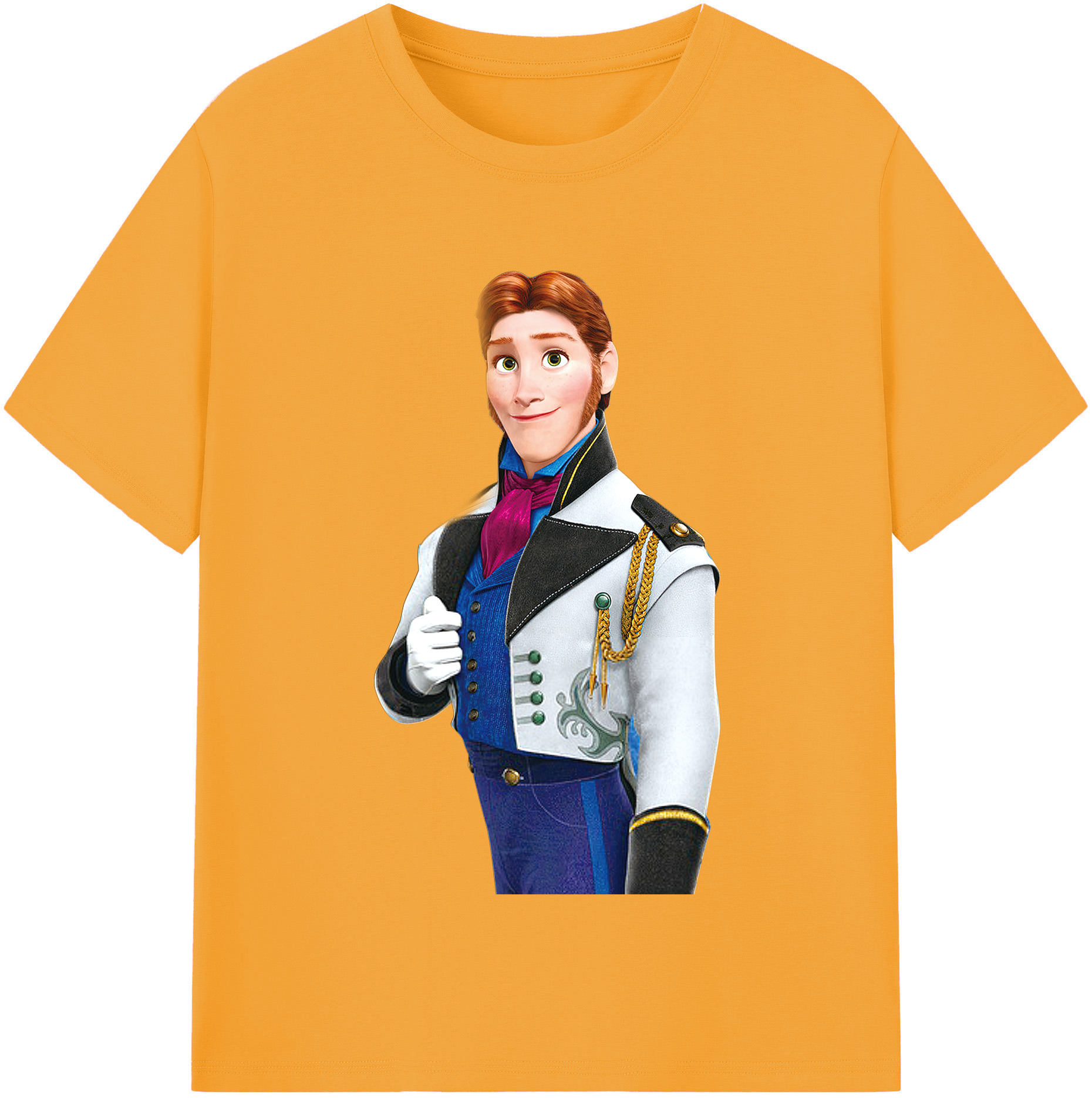 （画像用） アナと雪の女王 アンナ エルサ Frozen Anna Elsa 綿100％半袖Tシャツ（フロントプリント）