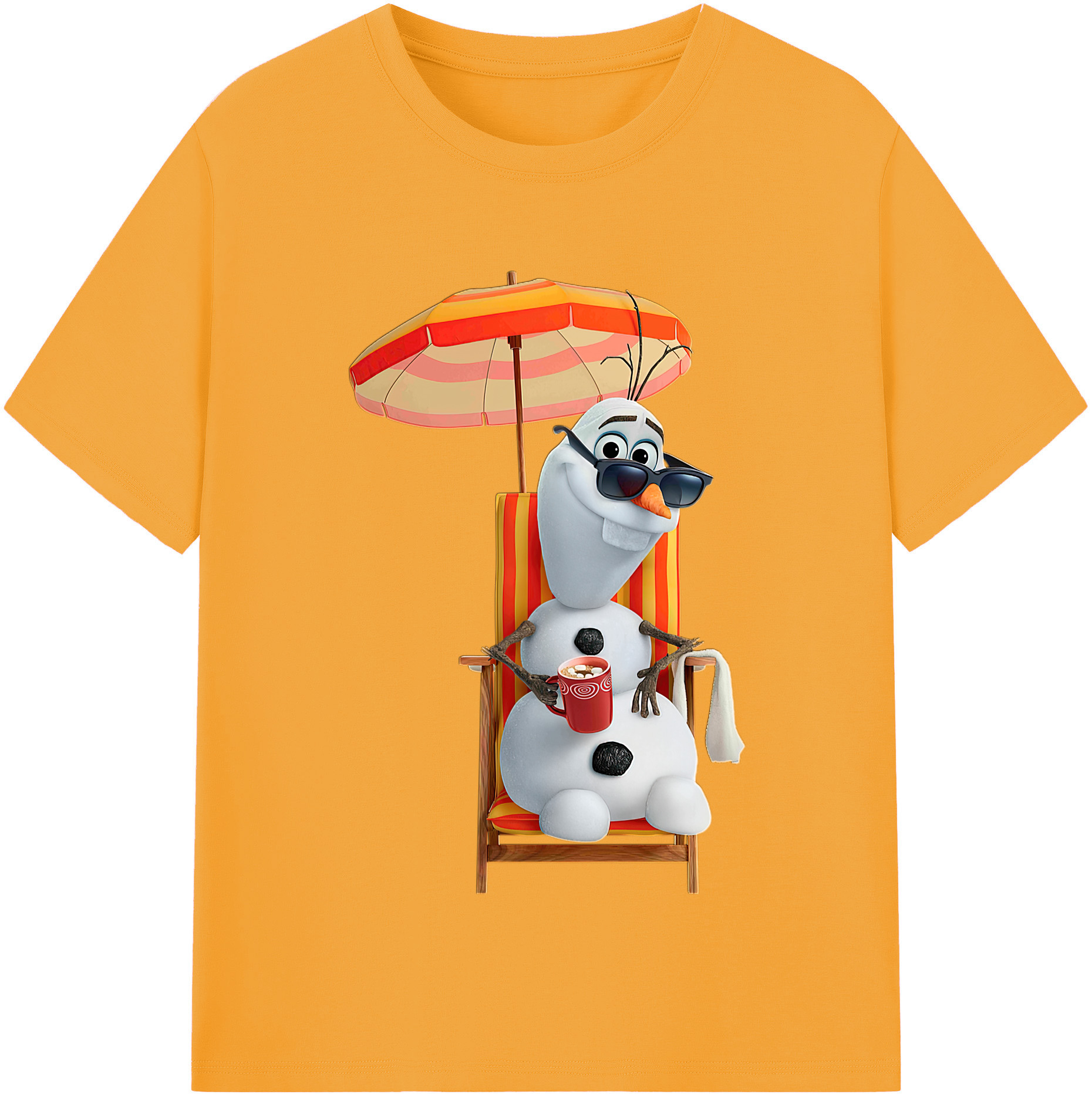 （画像用） アナと雪の女王 アンナ エルサ Frozen Anna Elsa 綿100％半袖Tシャツ（フロントプリント）