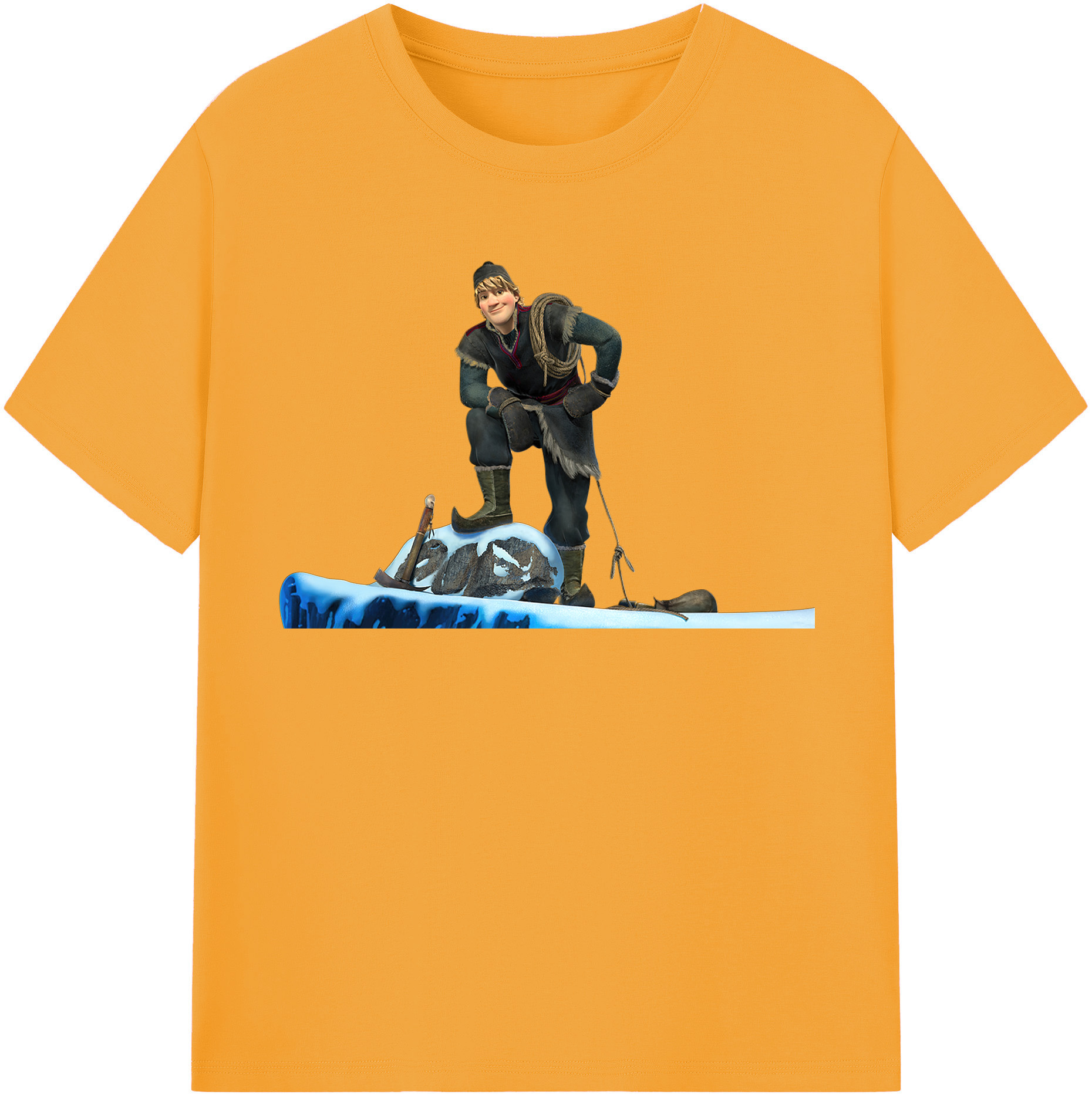 （画像用） アナと雪の女王 アンナ エルサ Frozen Anna Elsa 綿100％半袖Tシャツ（フロントプリント）