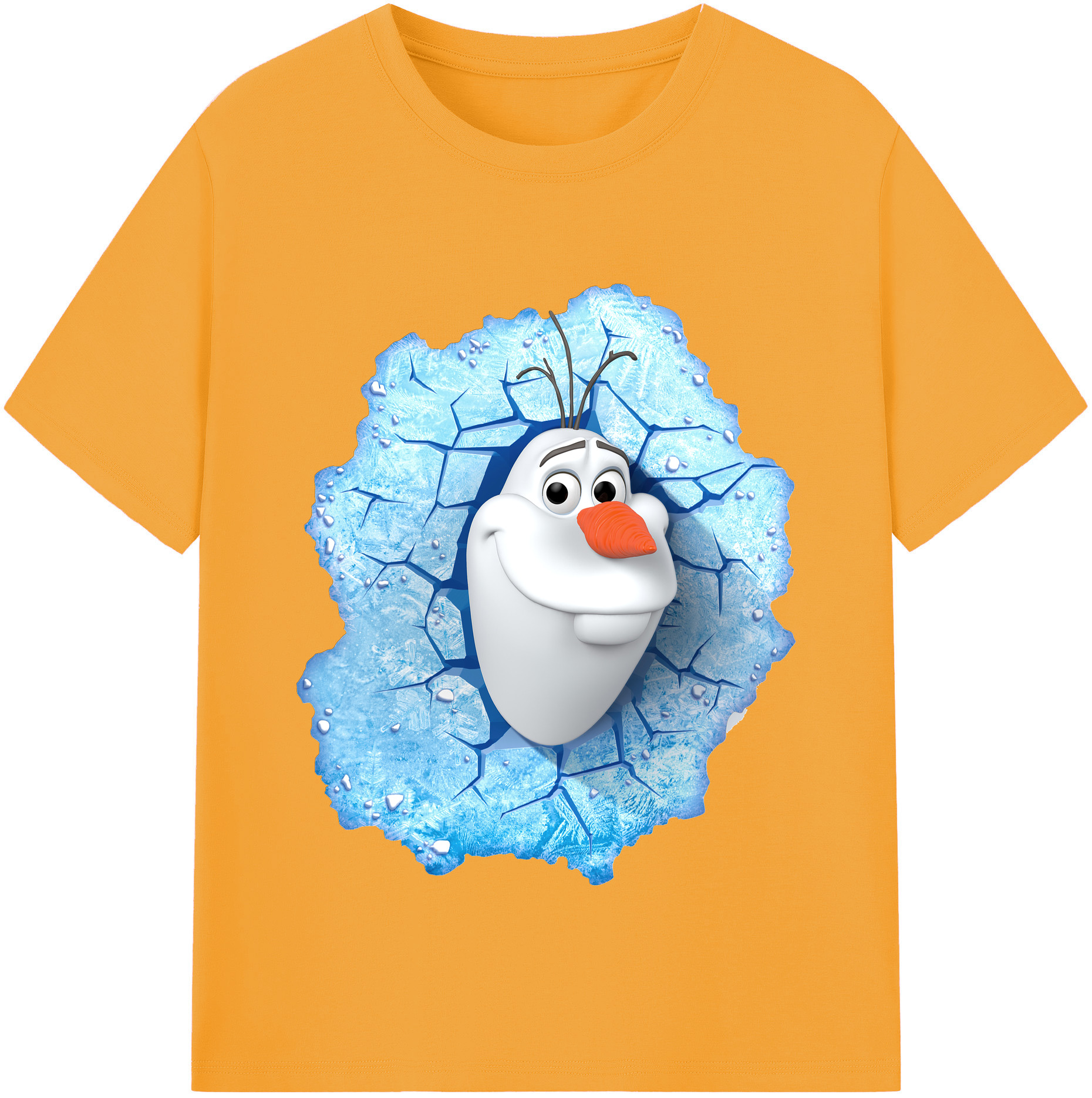 （画像用） アナと雪の女王 アンナ エルサ Frozen Anna Elsa 綿100％半袖Tシャツ（フロントプリント）