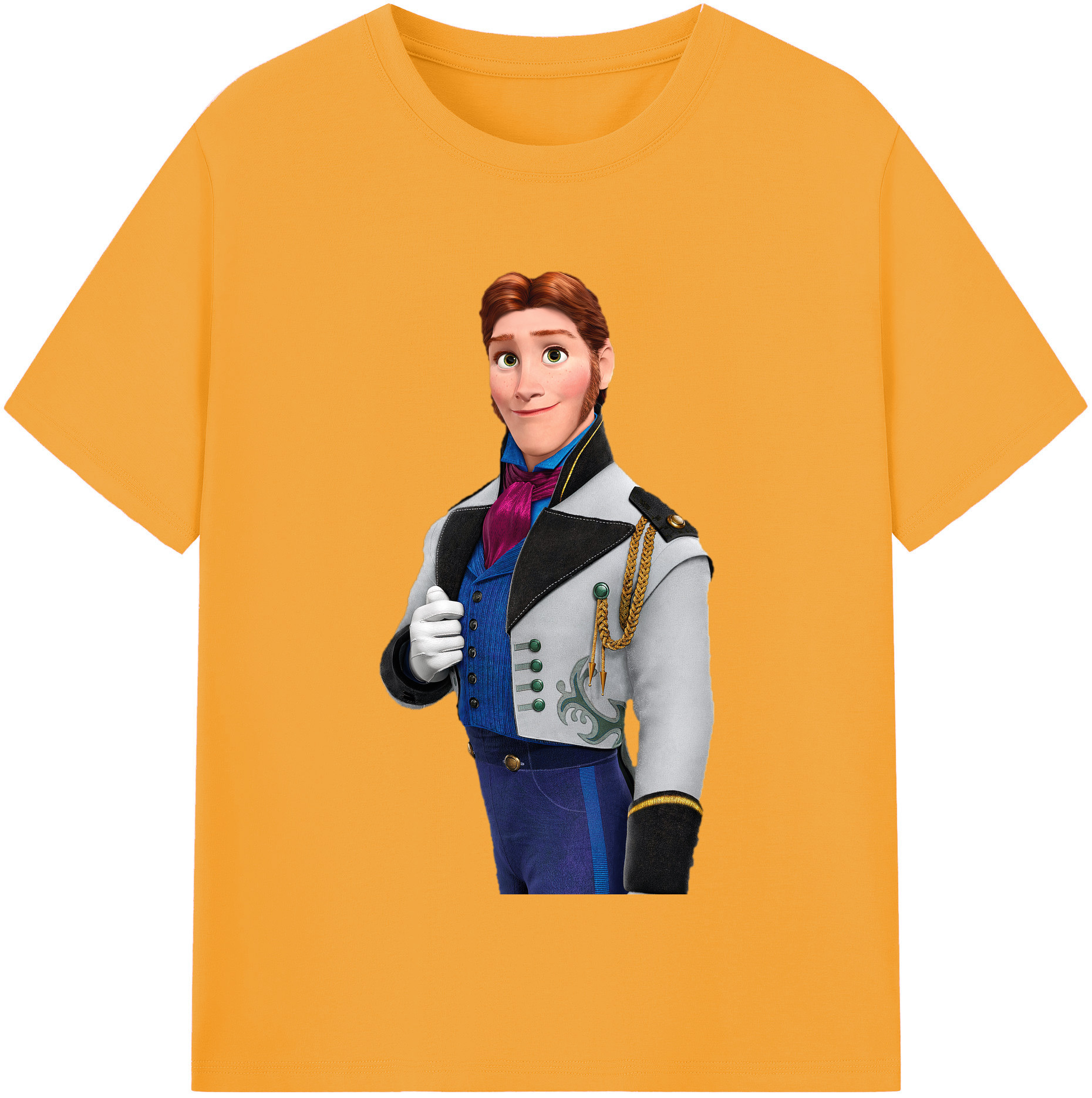（画像用） アナと雪の女王 アンナ エルサ Frozen Anna Elsa 綿100％半袖Tシャツ（フロントプリント）