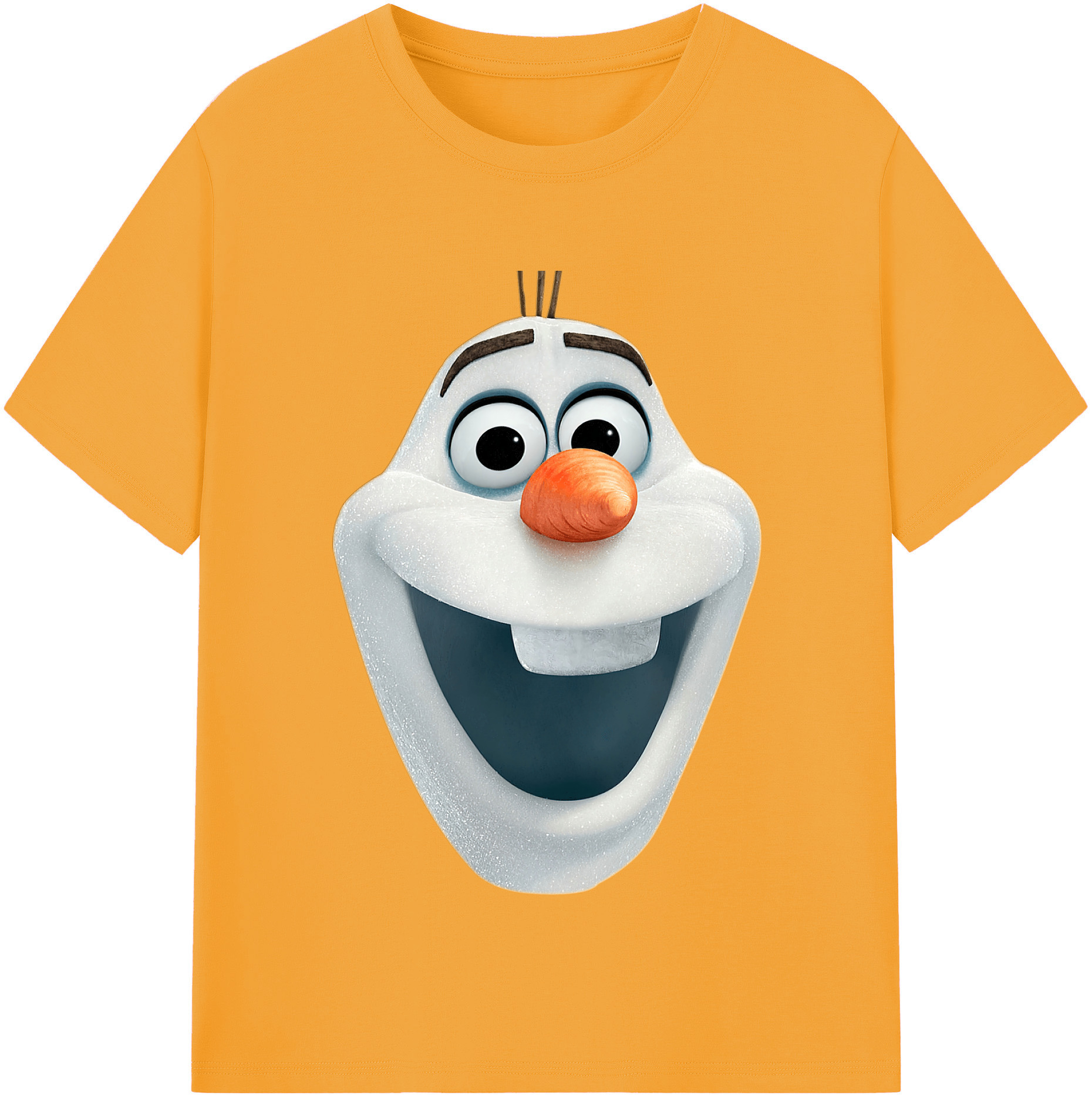 （画像用） アナと雪の女王 アンナ エルサ Frozen Anna Elsa 綿100％半袖Tシャツ（フロントプリント）