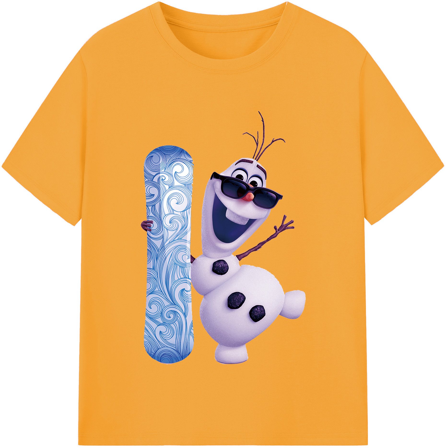 （画像用） アナと雪の女王 アンナ エルサ Frozen Anna Elsa 綿100％半袖Tシャツ（フロントプリント）