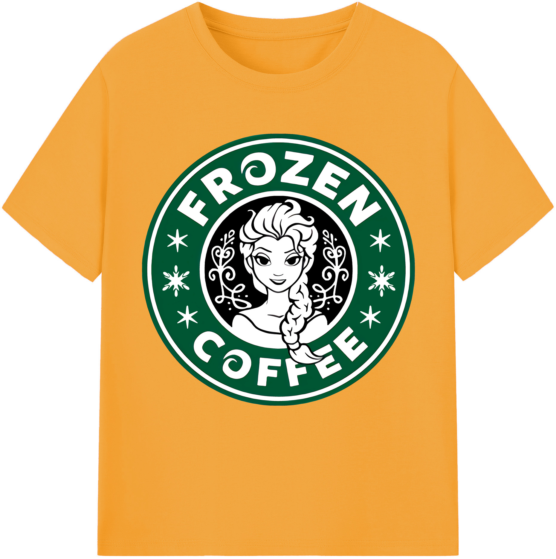 （画像用） アナと雪の女王 アンナ エルサ Frozen Anna Elsa 綿100％半袖Tシャツ（フロントプリント）