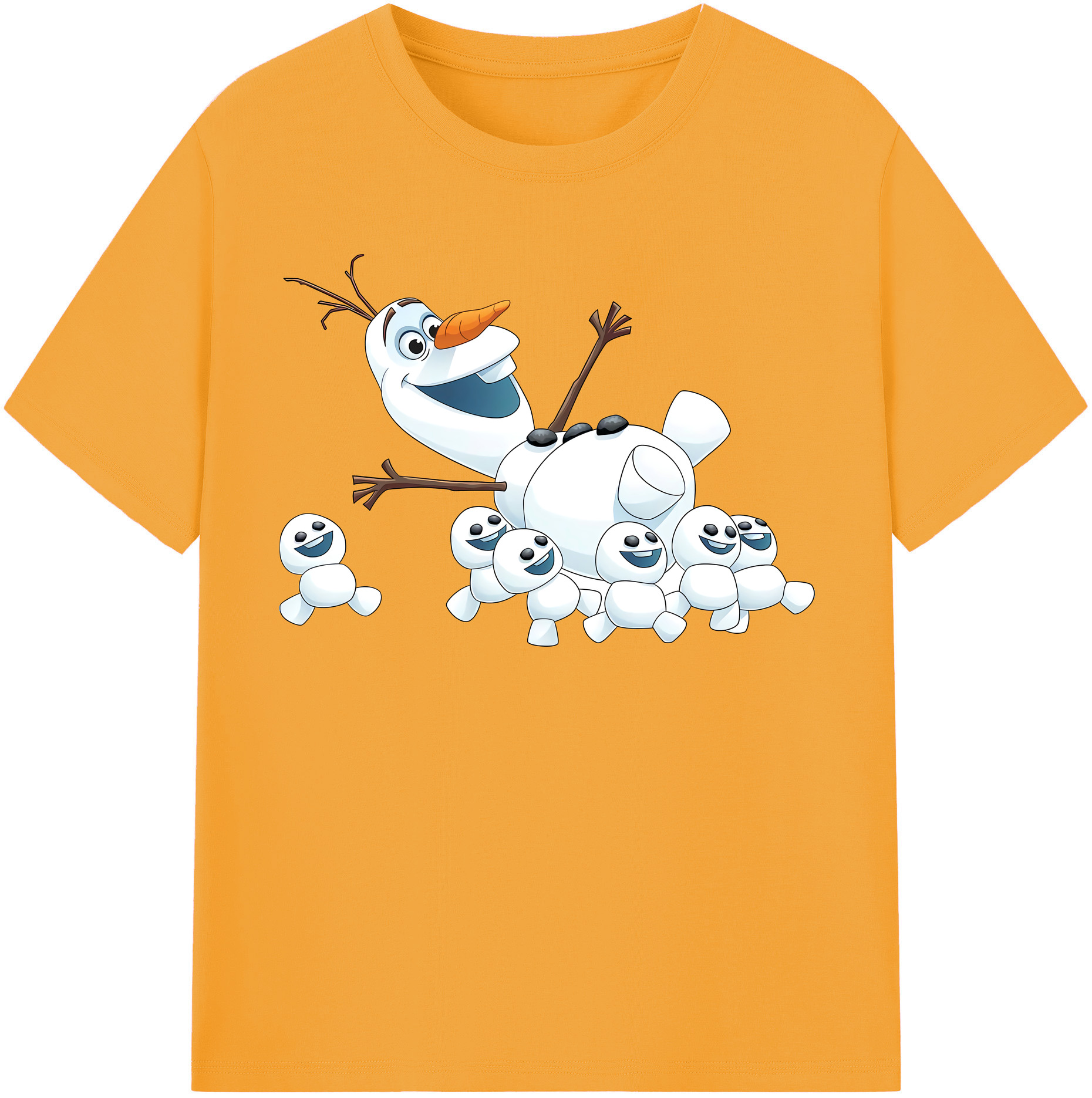 （画像用） アナと雪の女王 アンナ エルサ Frozen Anna Elsa 綿100％半袖Tシャツ（フロントプリント）