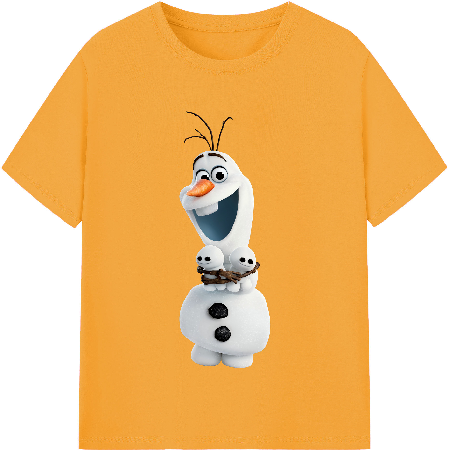 （画像用） アナと雪の女王 アンナ エルサ Frozen Anna Elsa 綿100％半袖Tシャツ（フロントプリント）