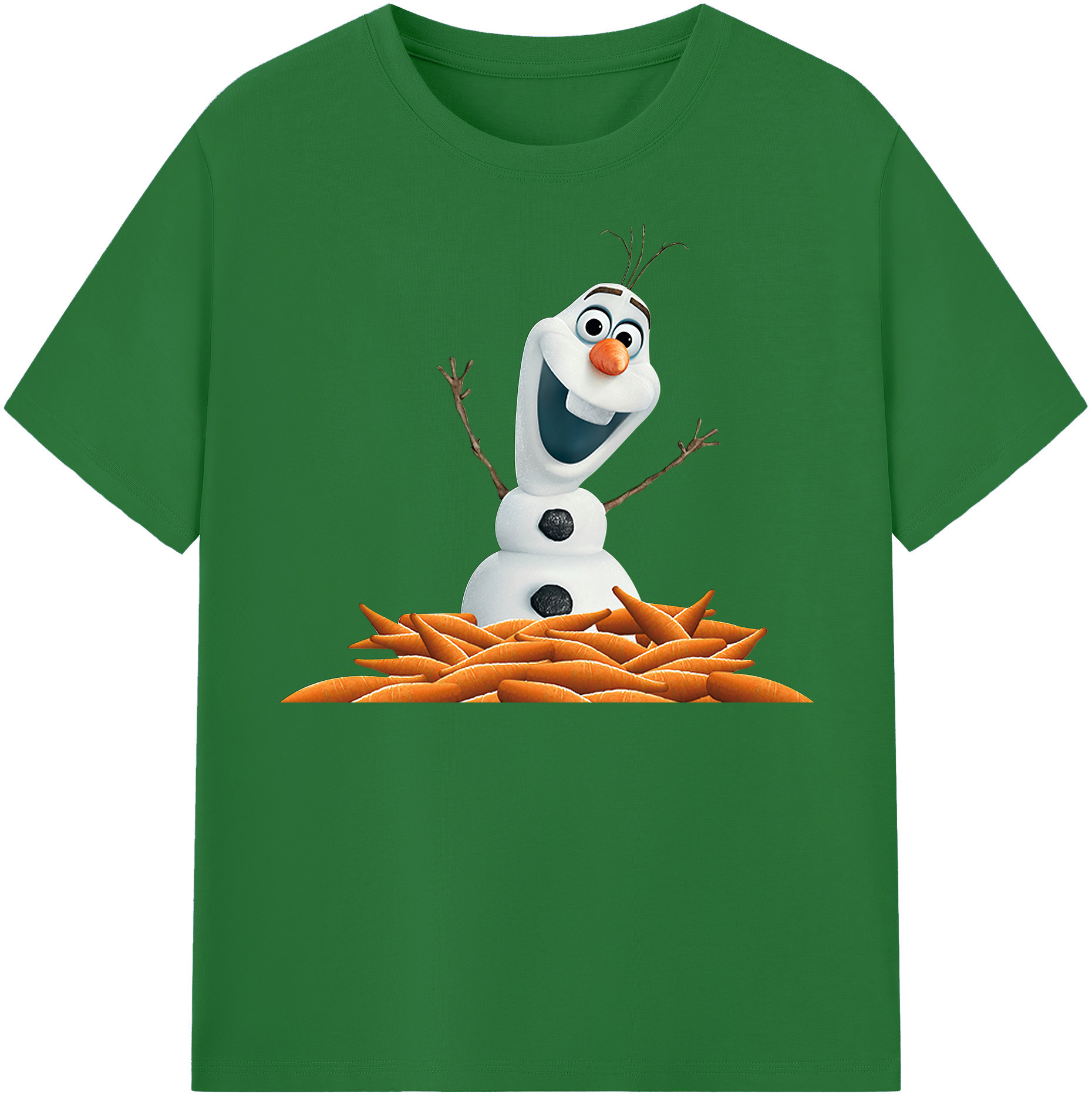 （画像用） アナと雪の女王 アンナ エルサ Frozen Anna Elsa 綿100％半袖Tシャツ（フロントプリント）