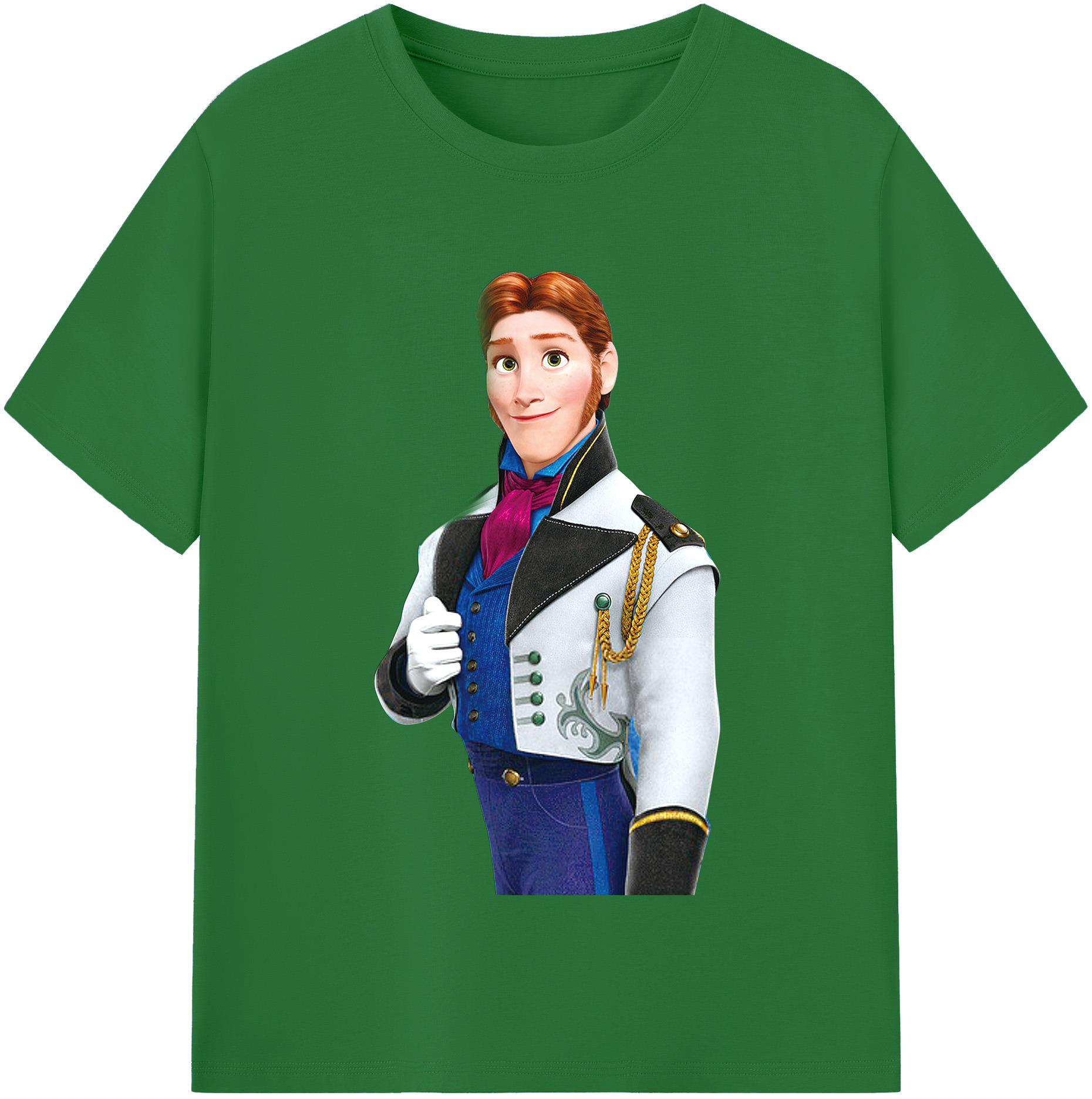 （画像用） アナと雪の女王 アンナ エルサ Frozen Anna Elsa 綿100％半袖Tシャツ（フロントプリント）