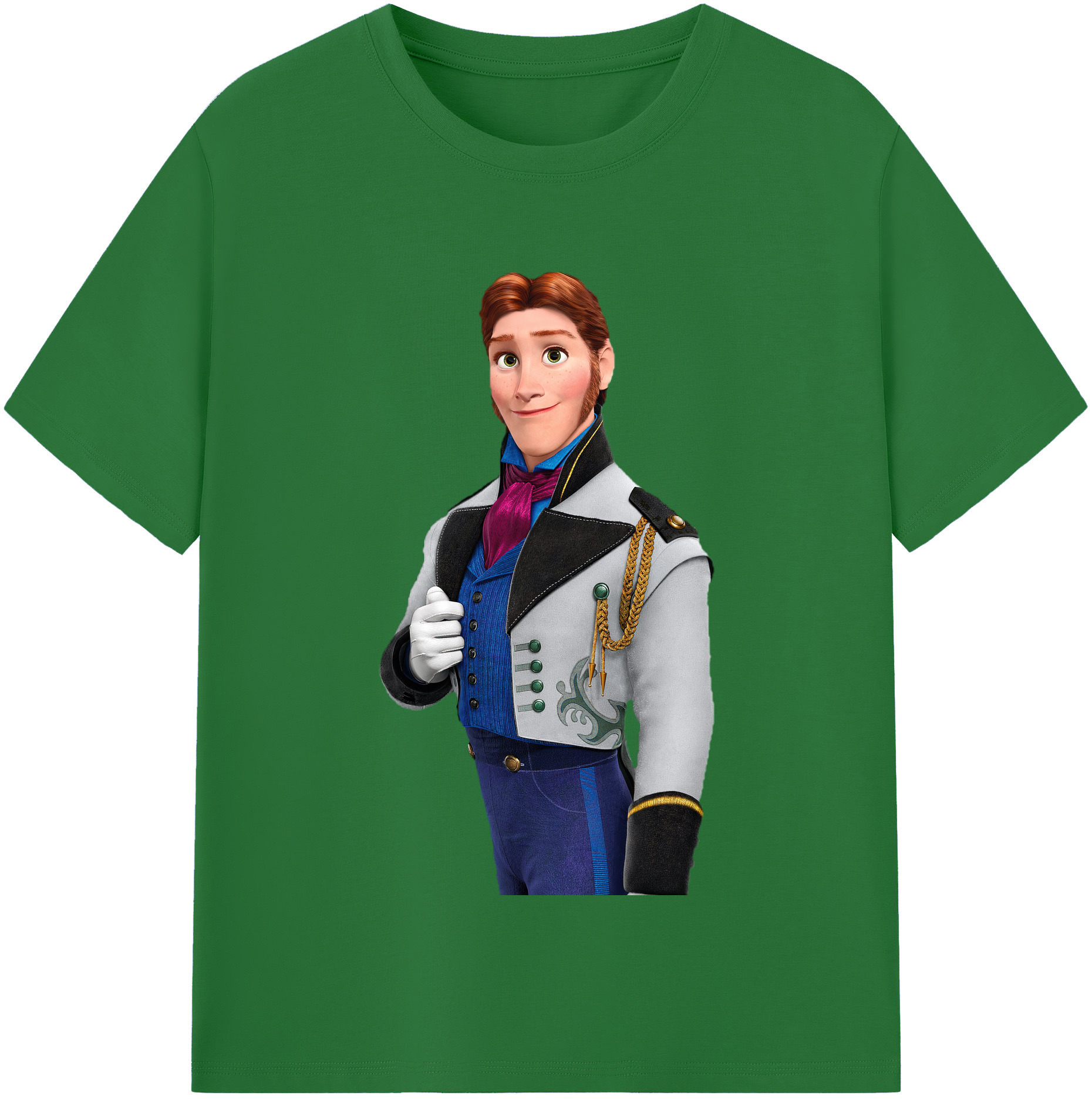 （画像用） アナと雪の女王 アンナ エルサ Frozen Anna Elsa 綿100％半袖Tシャツ（フロントプリント）