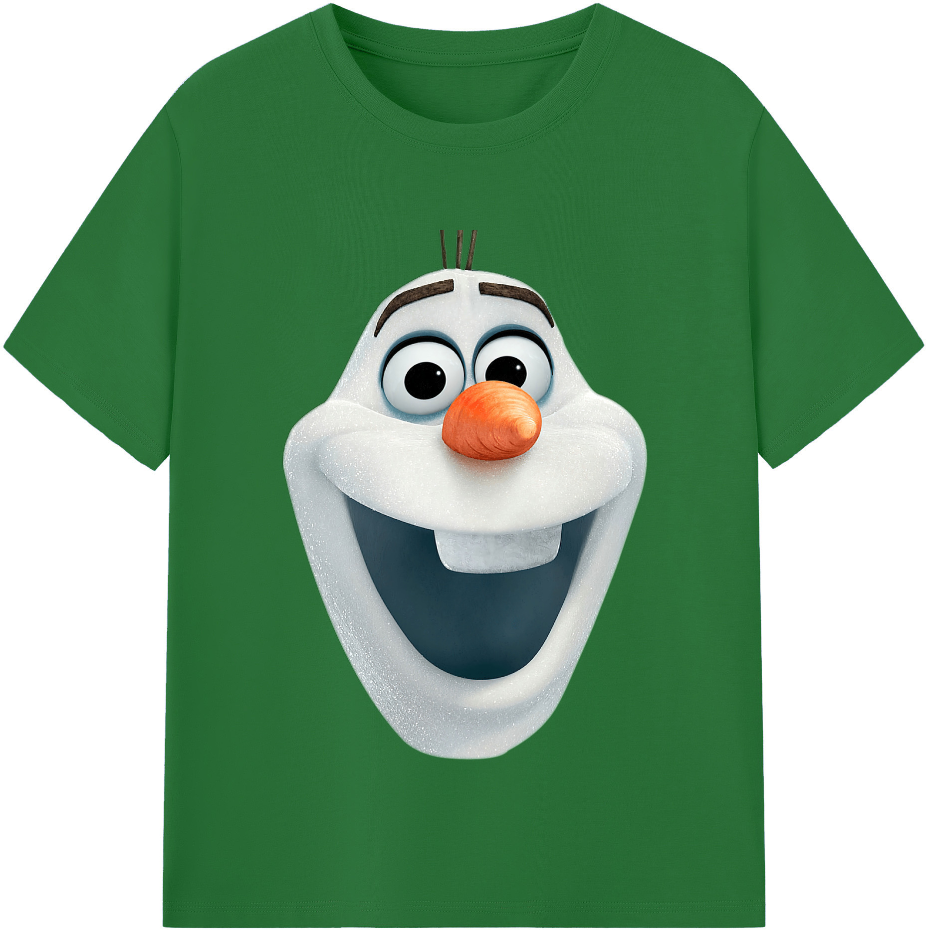（画像用） アナと雪の女王 アンナ エルサ Frozen Anna Elsa 綿100％半袖Tシャツ（フロントプリント）