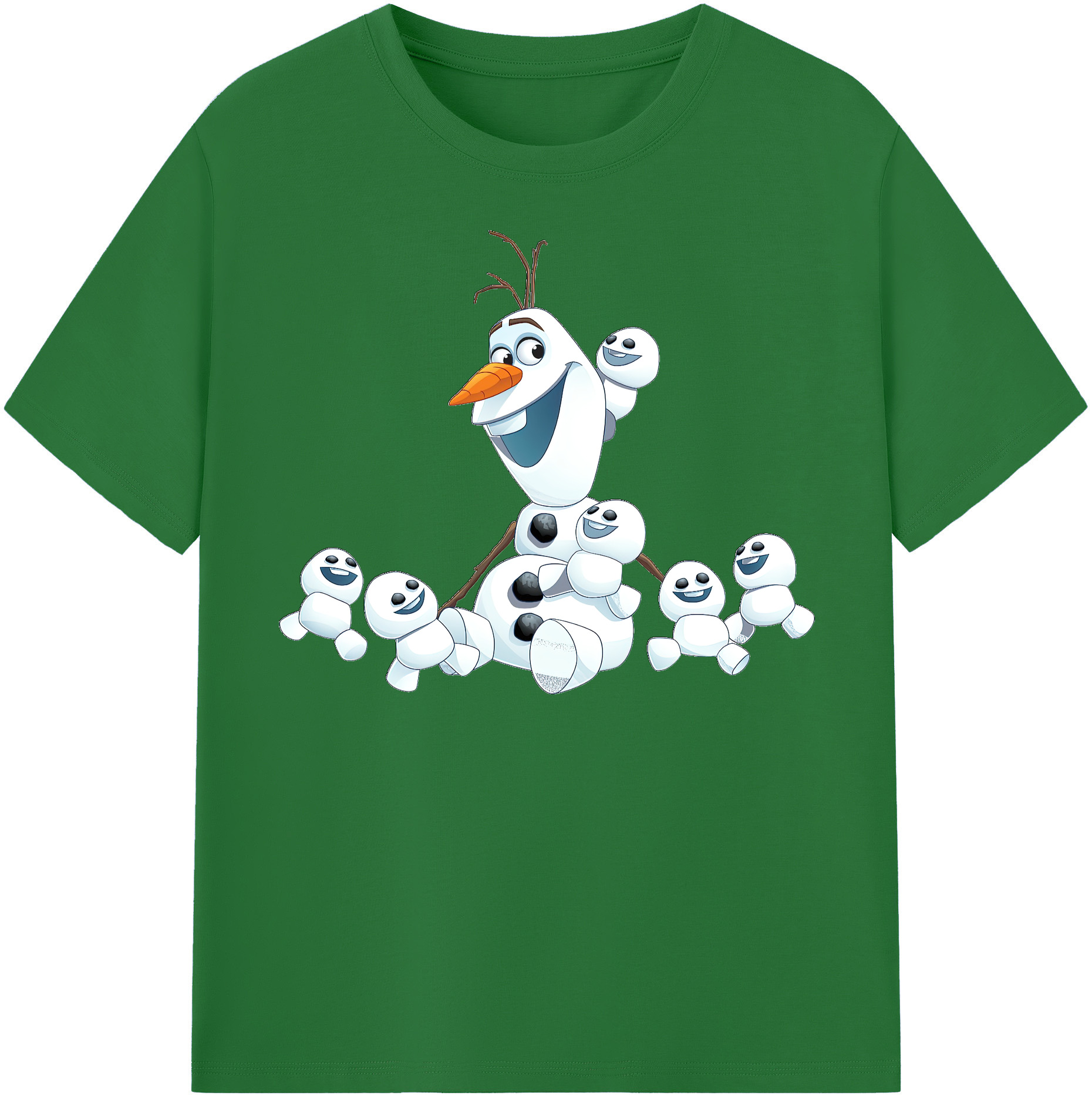 （画像用） アナと雪の女王 アンナ エルサ Frozen Anna Elsa 綿100％半袖Tシャツ（フロントプリント）