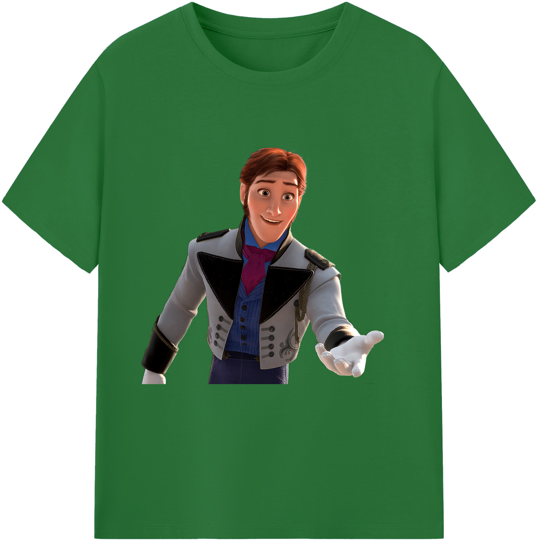 （画像用） アナと雪の女王 アンナ エルサ Frozen Anna Elsa 綿100％半袖Tシャツ（フロントプリント）