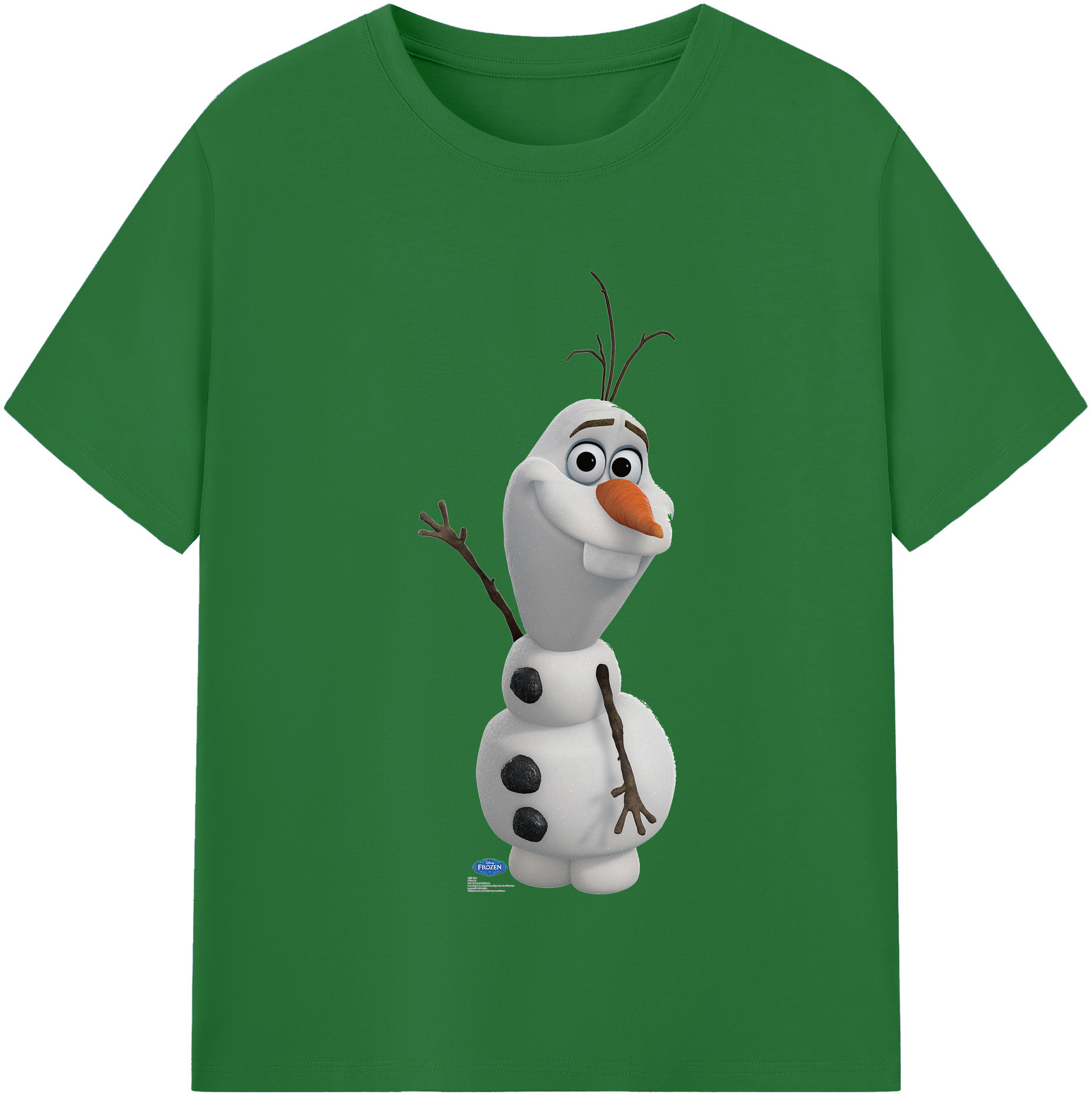 （画像用） アナと雪の女王 アンナ エルサ Frozen Anna Elsa 綿100％半袖Tシャツ（フロントプリント）