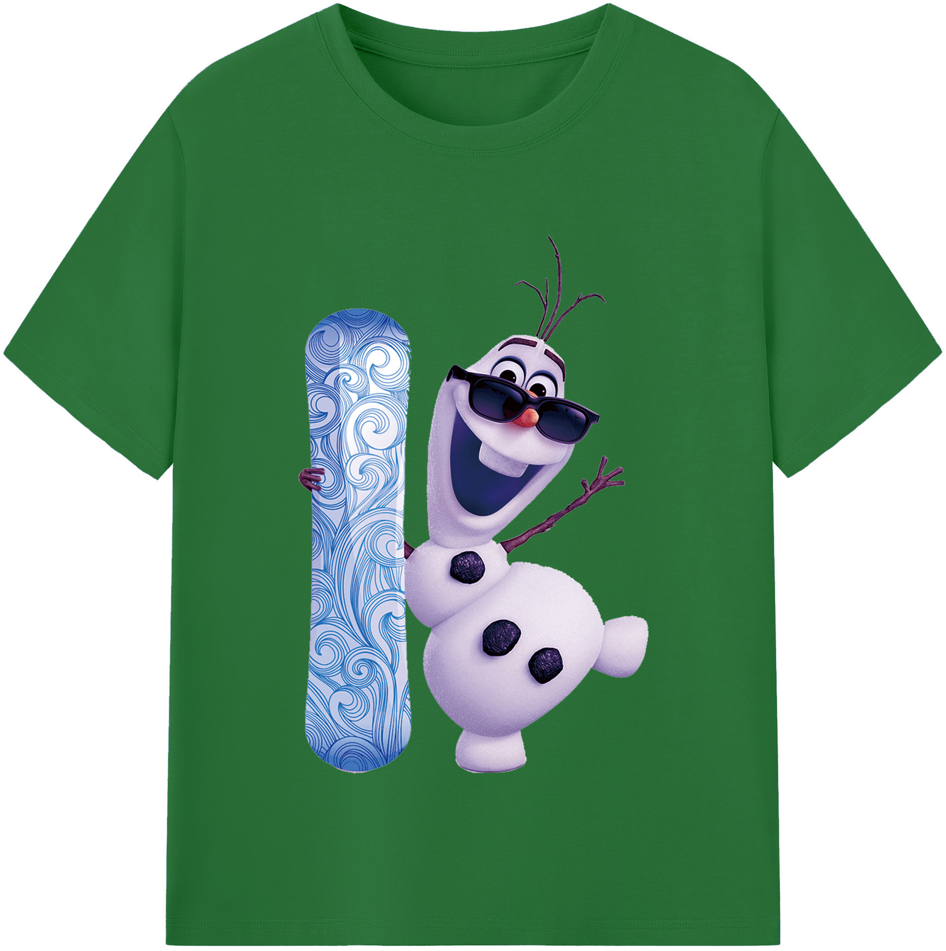 （画像用） アナと雪の女王 アンナ エルサ Frozen Anna Elsa 綿100％半袖Tシャツ（フロントプリント）