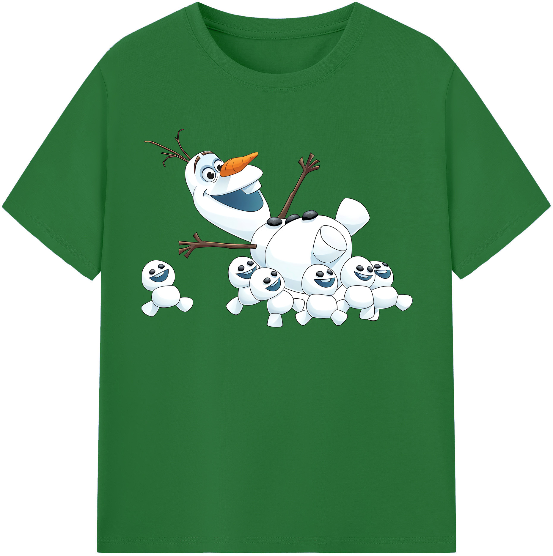 （画像用） アナと雪の女王 アンナ エルサ Frozen Anna Elsa 綿100％半袖Tシャツ（フロントプリント）