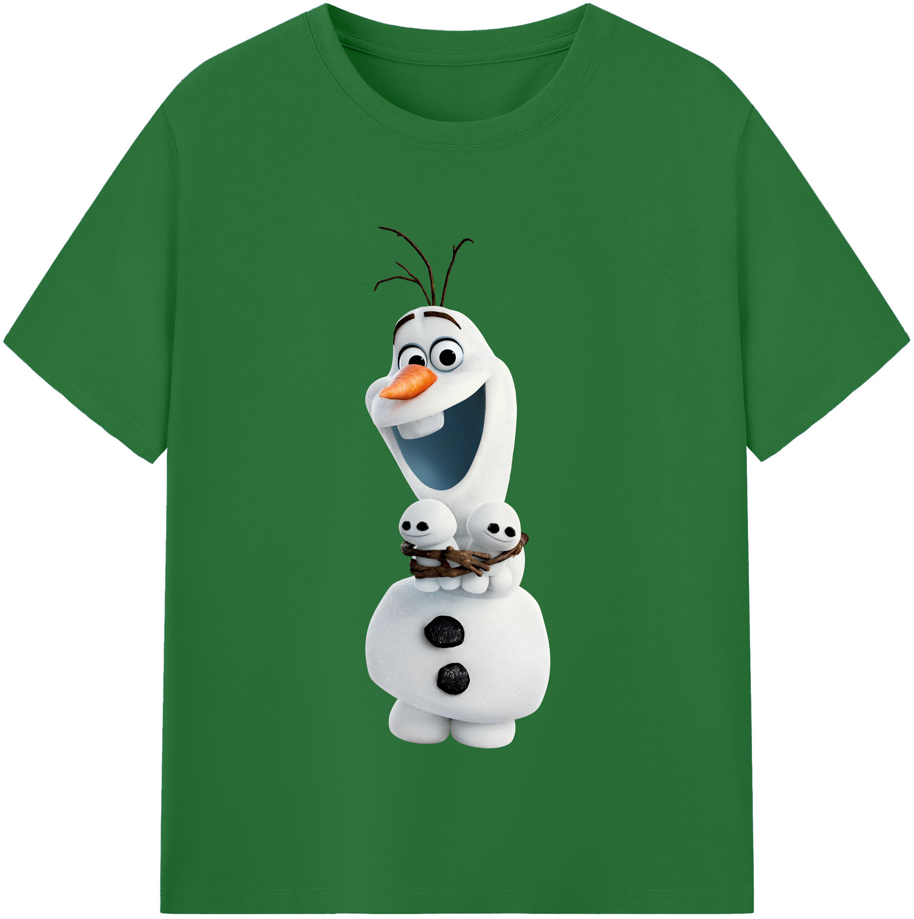 （画像用） アナと雪の女王 アンナ エルサ Frozen Anna Elsa 綿100％半袖Tシャツ（フロントプリント）