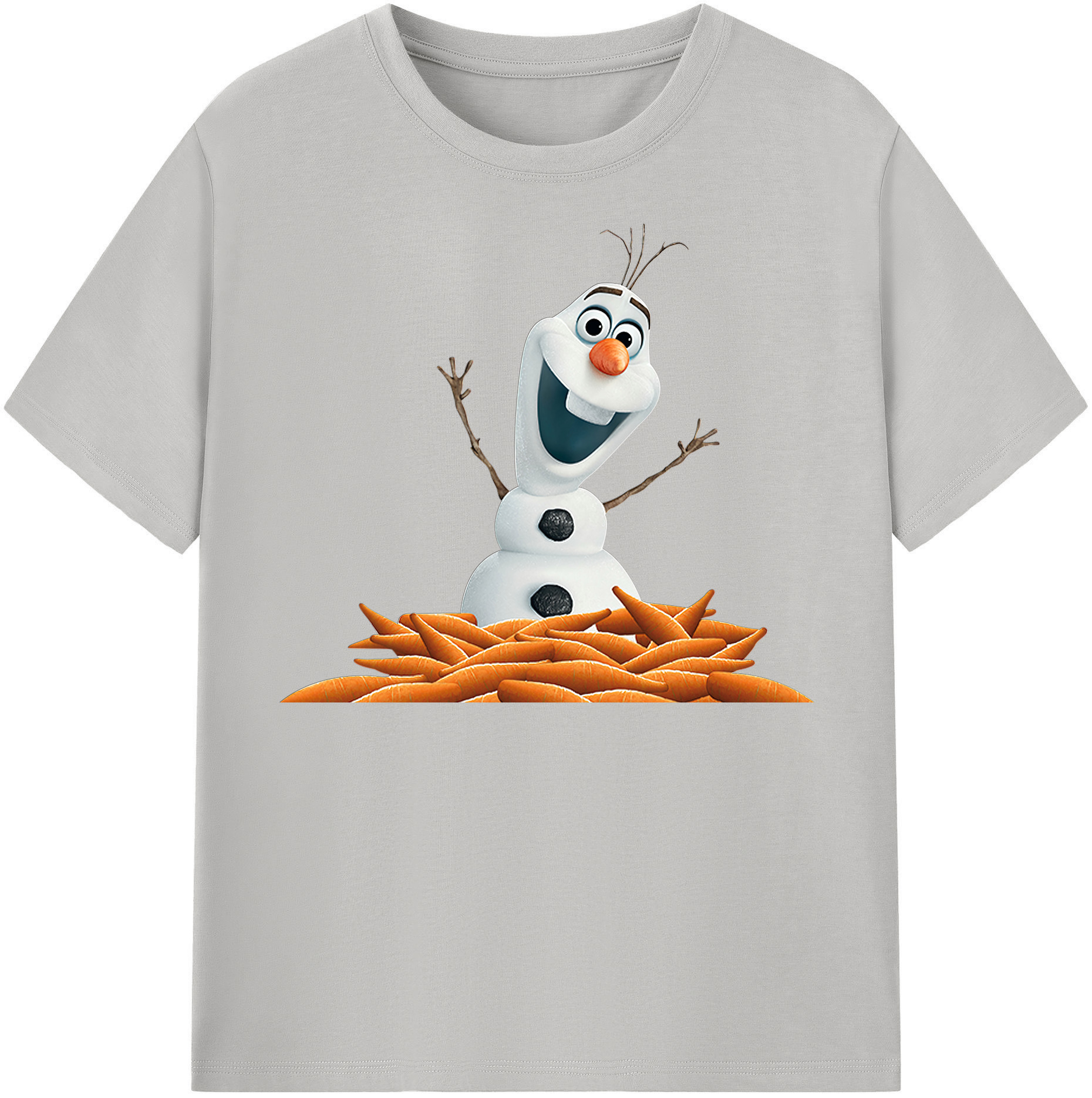 （画像用） アナと雪の女王 アンナ エルサ Frozen Anna Elsa 綿100％半袖Tシャツ（フロントプリント）