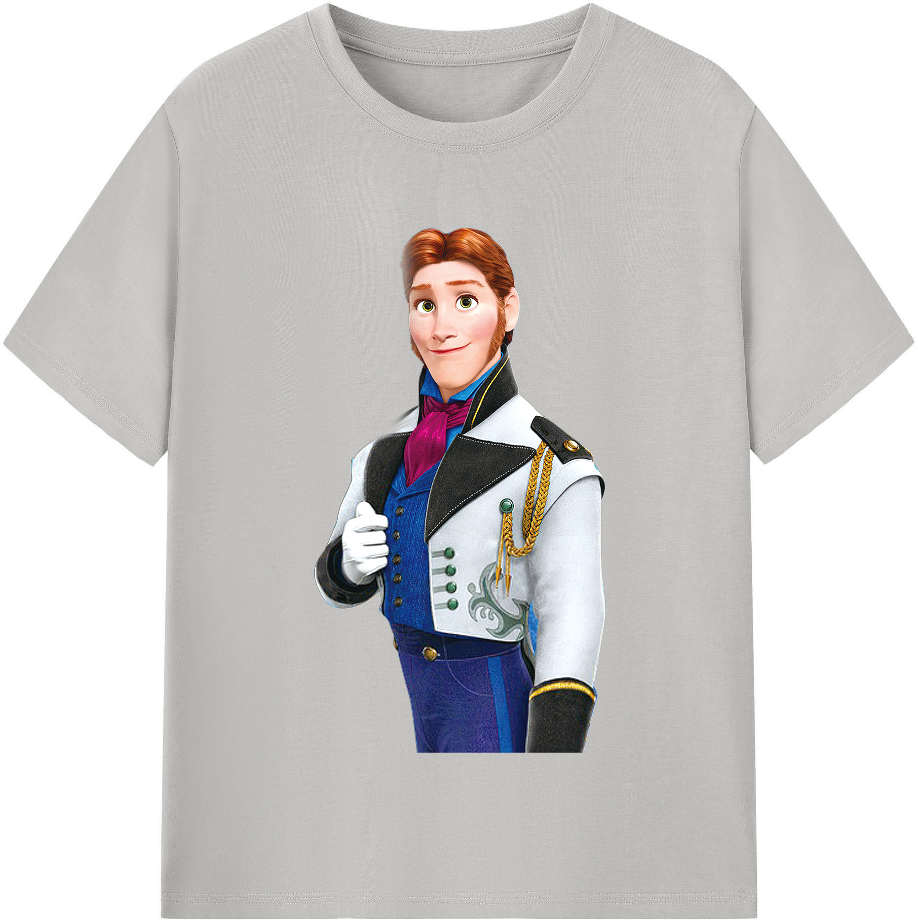 （画像用） アナと雪の女王 アンナ エルサ Frozen Anna Elsa 綿100％半袖Tシャツ（フロントプリント）
