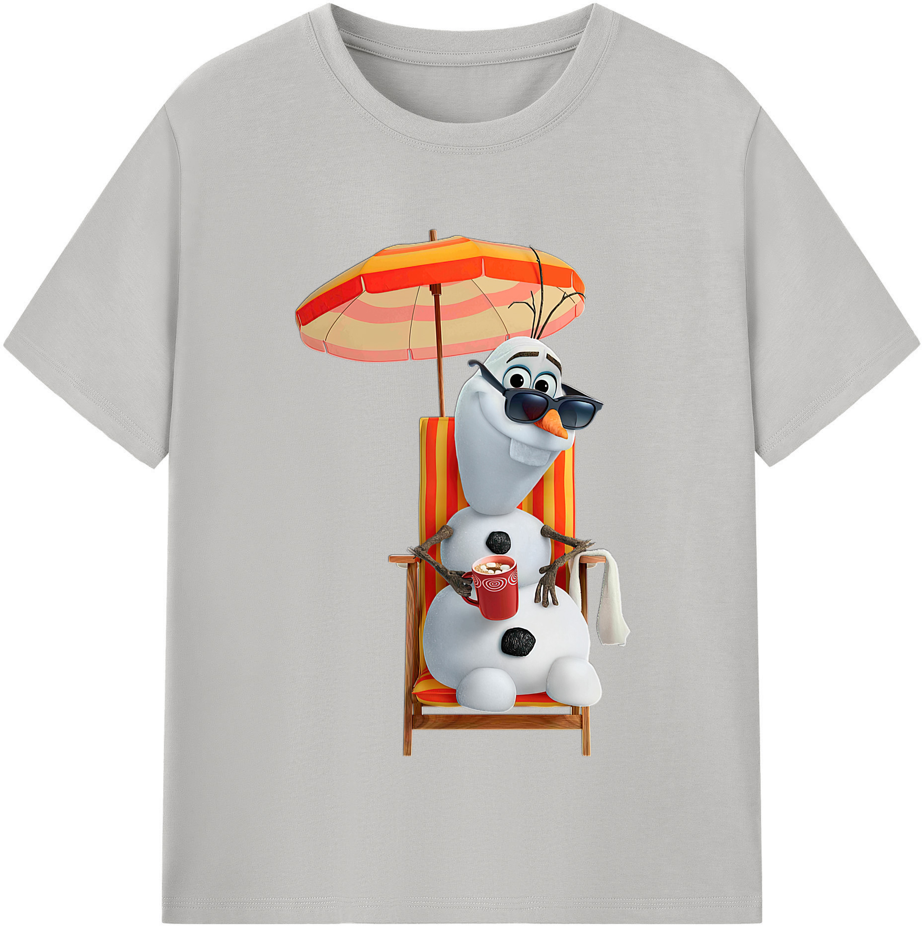 （画像用） アナと雪の女王 アンナ エルサ Frozen Anna Elsa 綿100％半袖Tシャツ（フロントプリント）