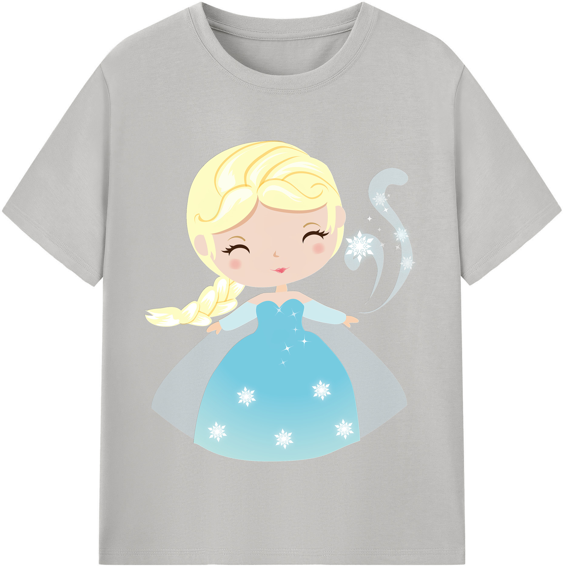 （画像用） アナと雪の女王 アンナ エルサ Frozen Anna Elsa 綿100％半袖Tシャツ（フロントプリント）