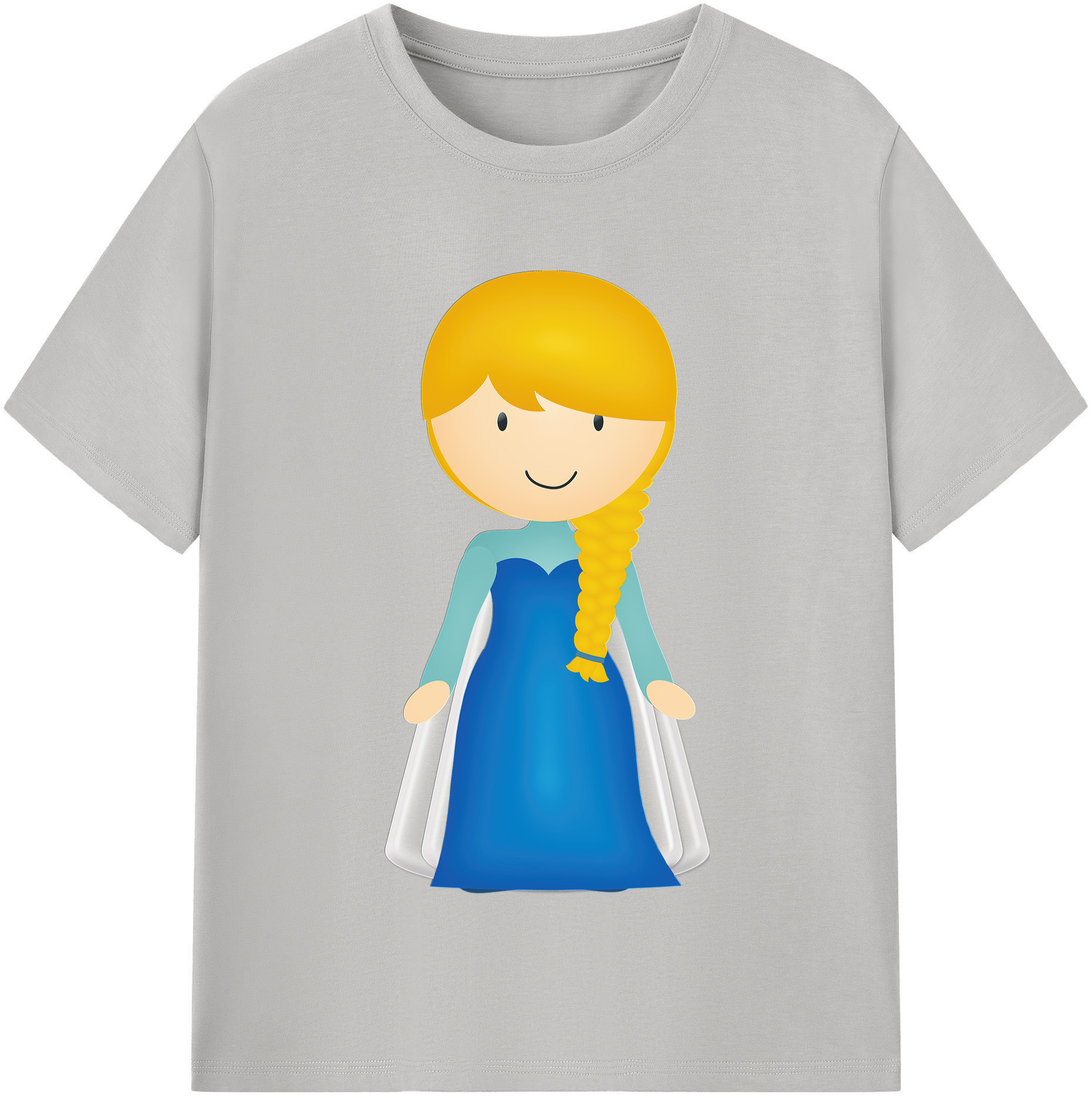（画像用） アナと雪の女王 アンナ エルサ Frozen Anna Elsa 綿100％半袖Tシャツ（フロントプリント）