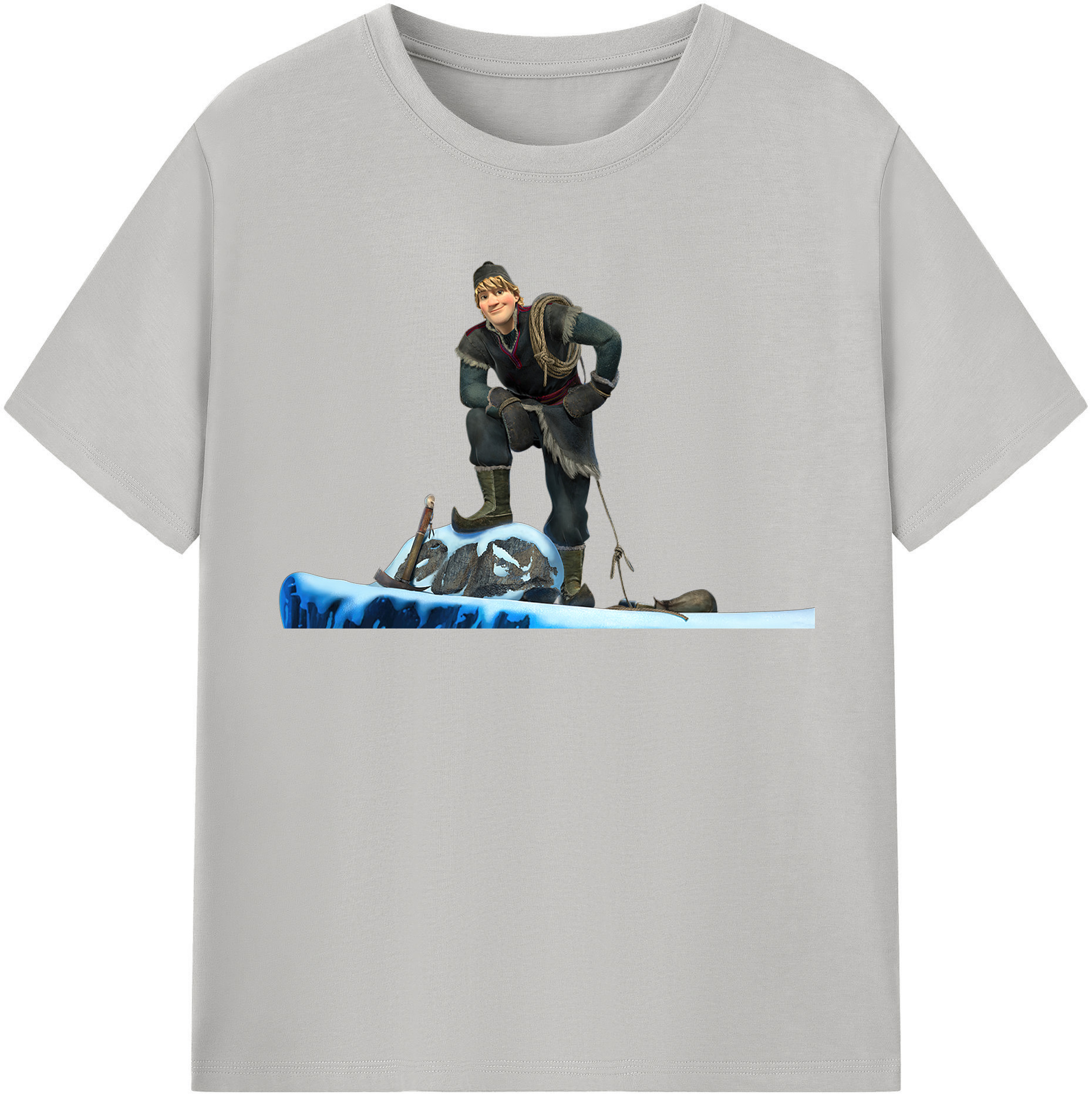（画像用） アナと雪の女王 アンナ エルサ Frozen Anna Elsa 綿100％半袖Tシャツ（フロントプリント）