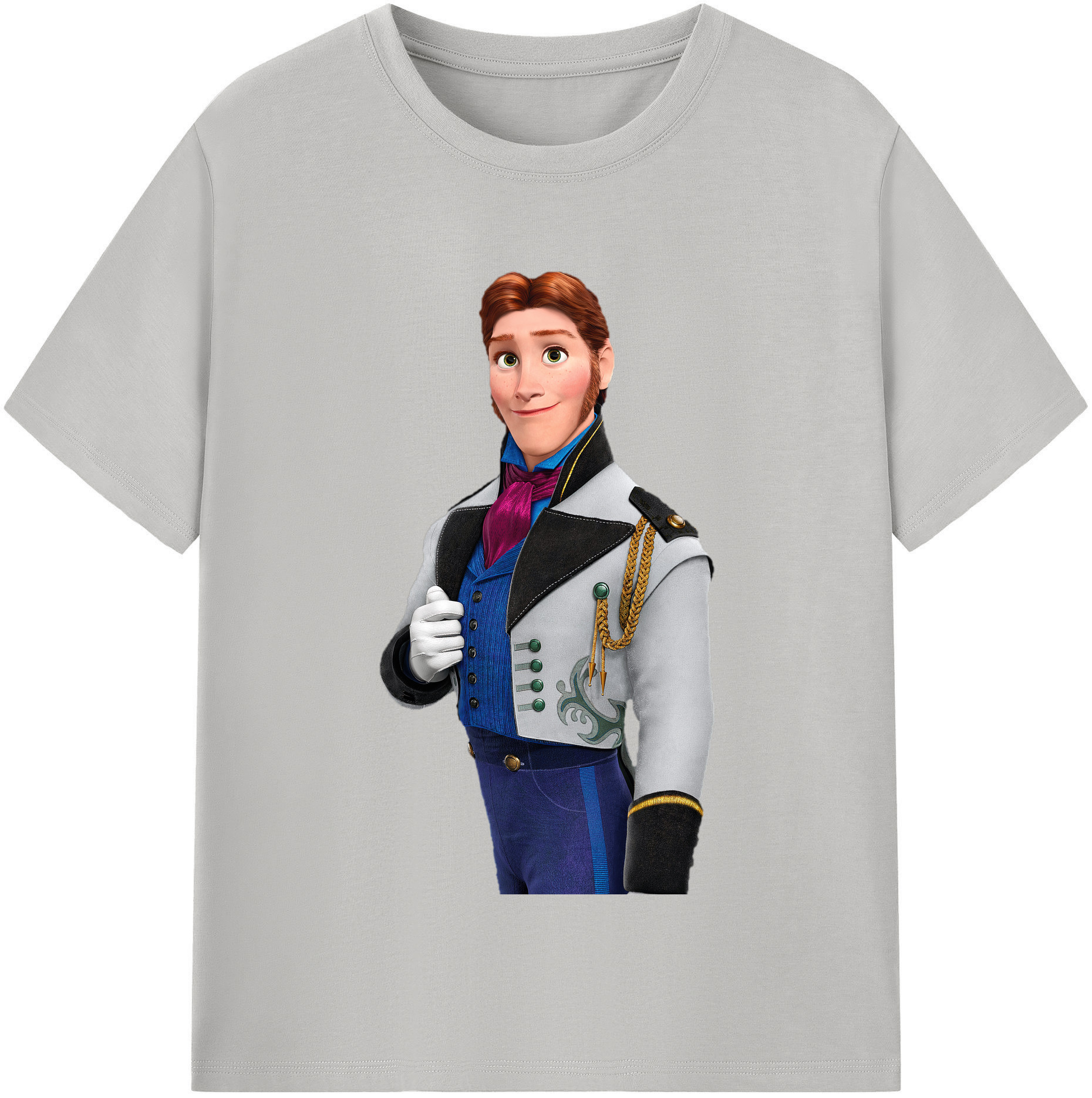（画像用） アナと雪の女王 アンナ エルサ Frozen Anna Elsa 綿100％半袖Tシャツ（フロントプリント）