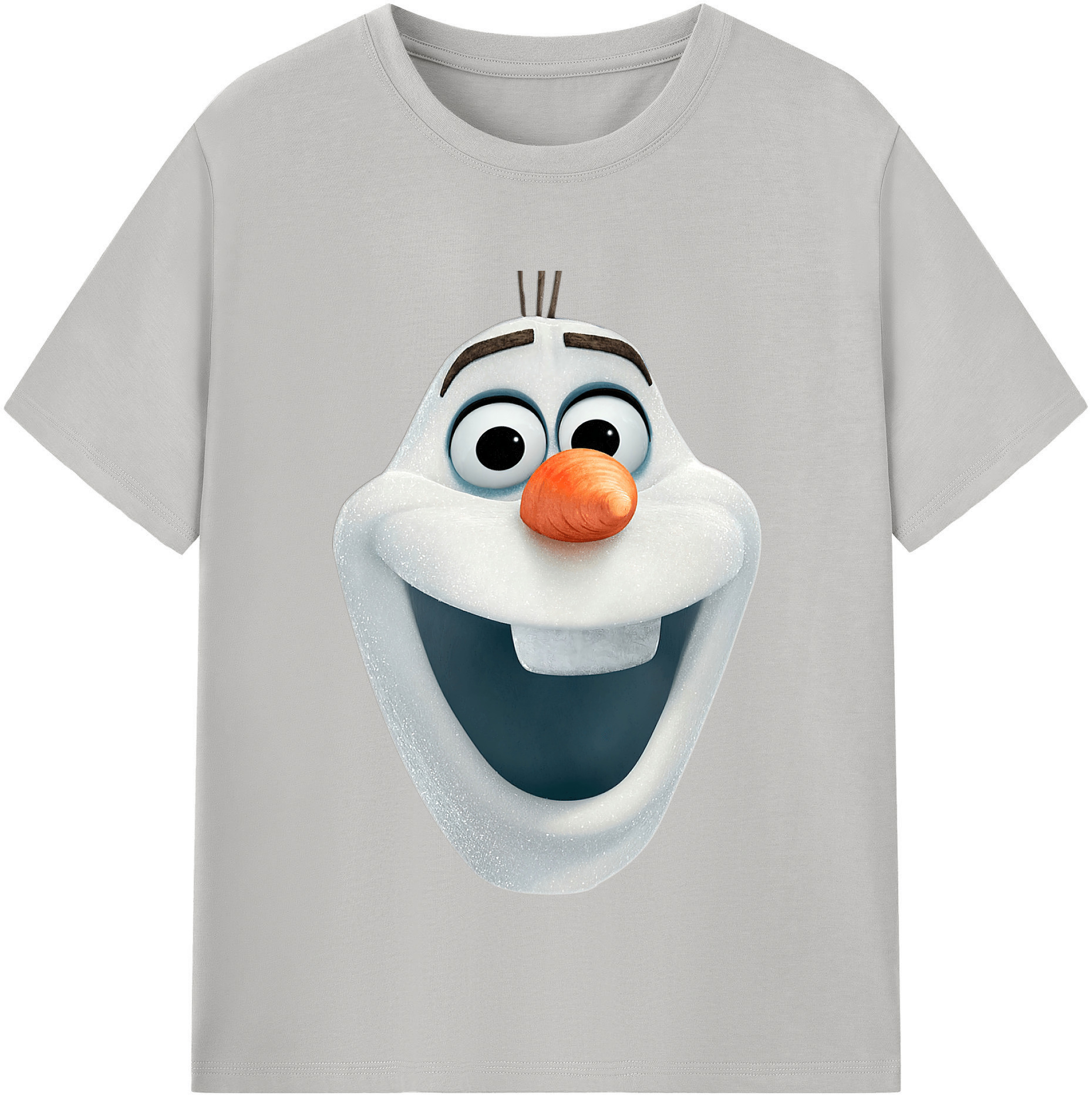 （画像用） アナと雪の女王 アンナ エルサ Frozen Anna Elsa 綿100％半袖Tシャツ（フロントプリント）