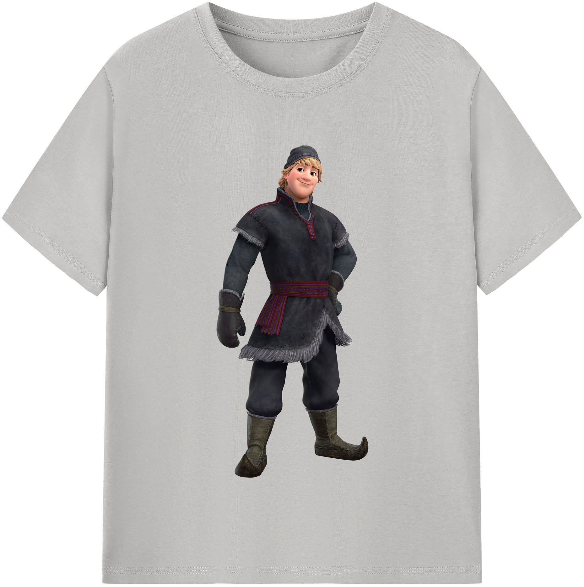 （画像用） アナと雪の女王 アンナ エルサ Frozen Anna Elsa 綿100％半袖Tシャツ（フロントプリント）