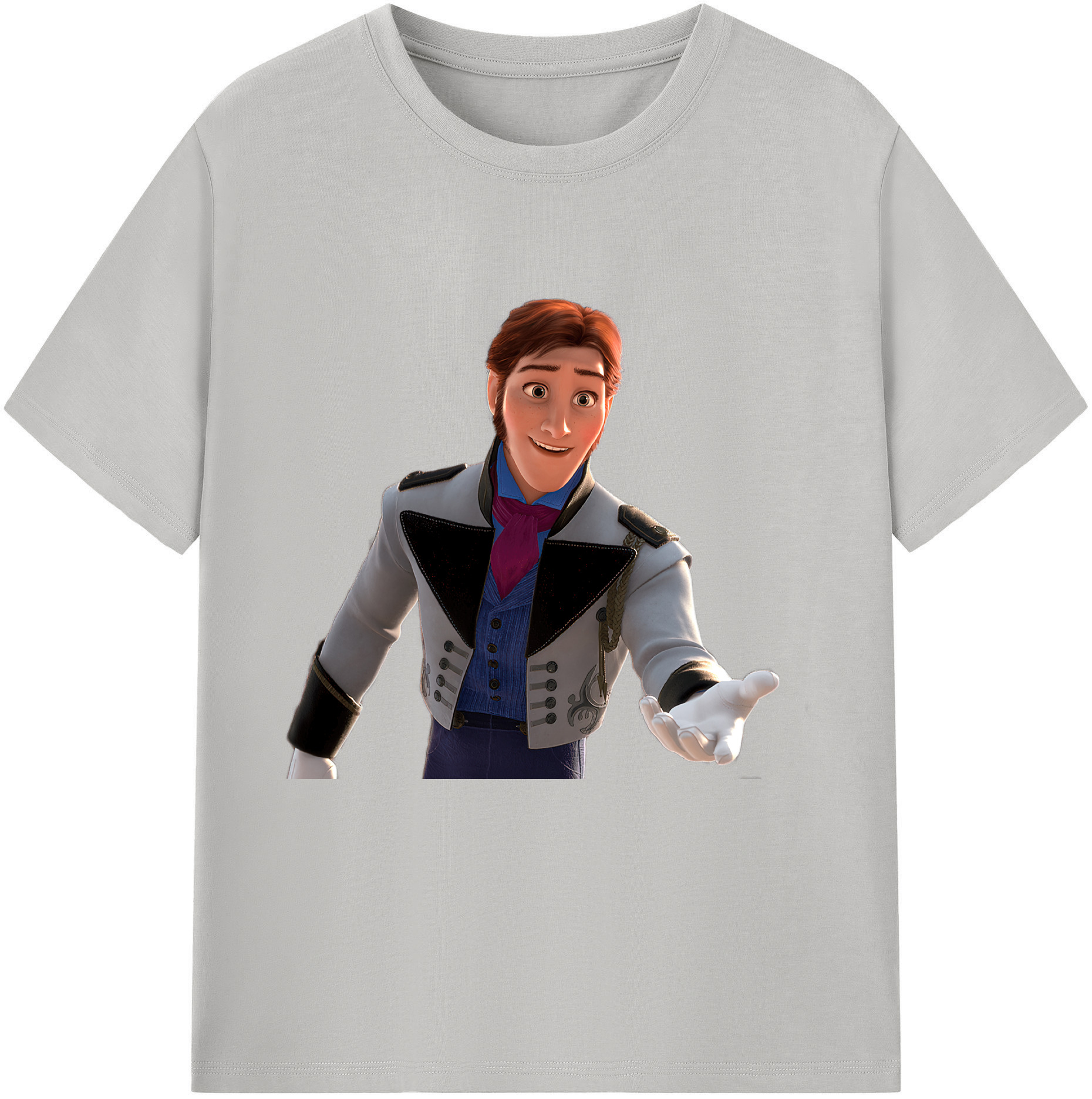 （画像用） アナと雪の女王 アンナ エルサ Frozen Anna Elsa 綿100％半袖Tシャツ（フロントプリント）