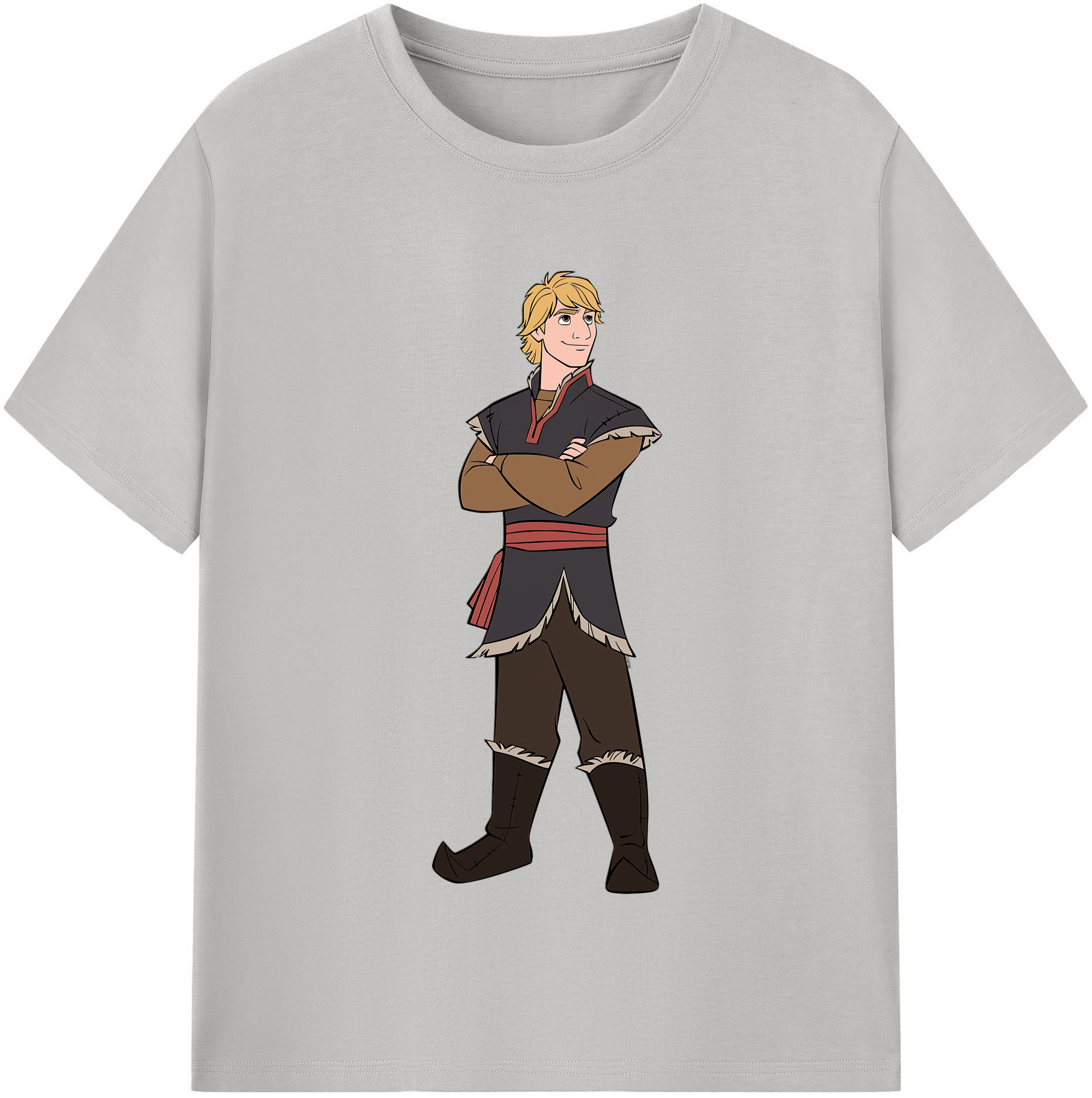 （画像用） アナと雪の女王 アンナ エルサ Frozen Anna Elsa 綿100％半袖Tシャツ（フロントプリント）