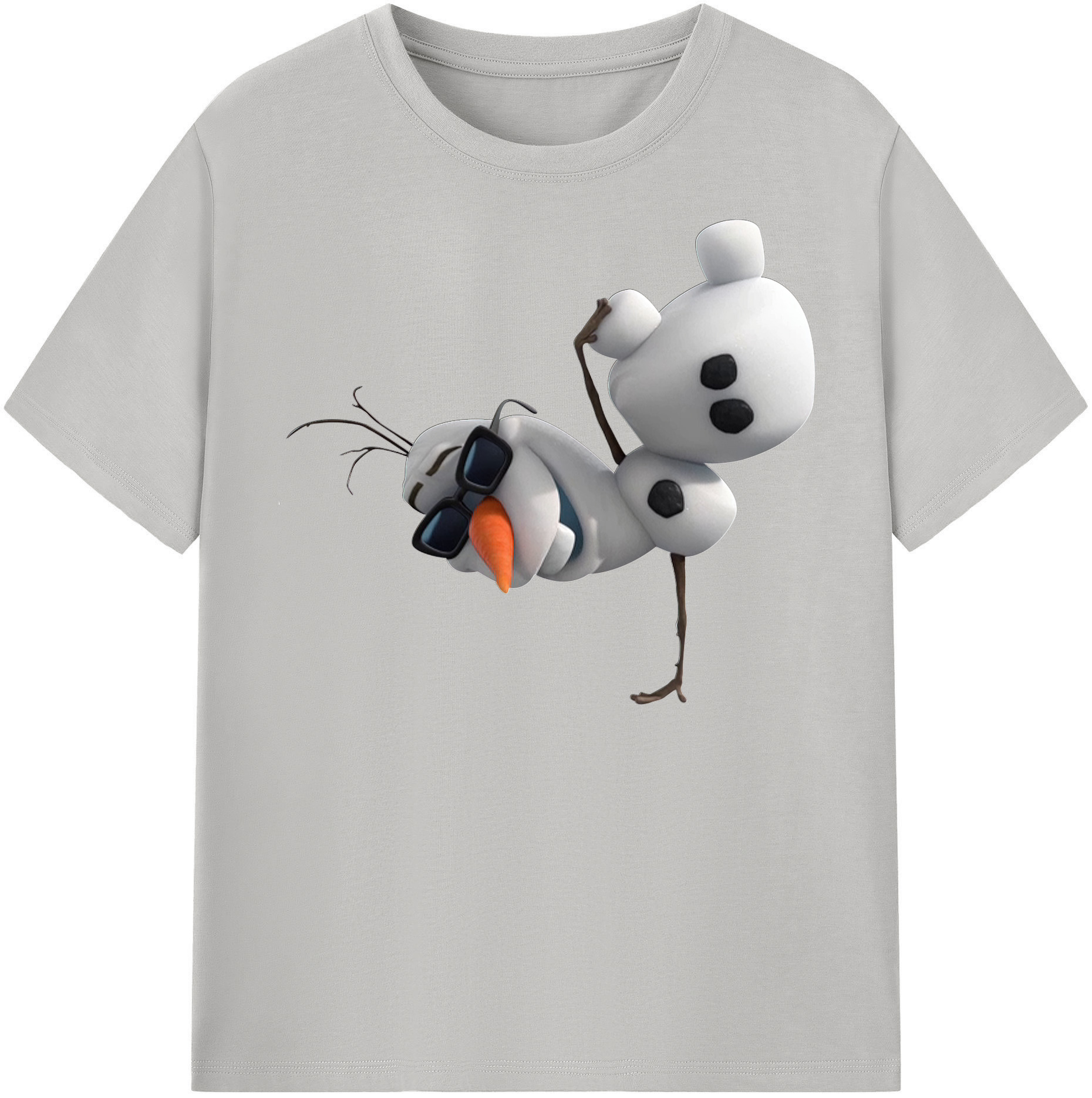 （画像用） アナと雪の女王 アンナ エルサ Frozen Anna Elsa 綿100％半袖Tシャツ（フロントプリント）