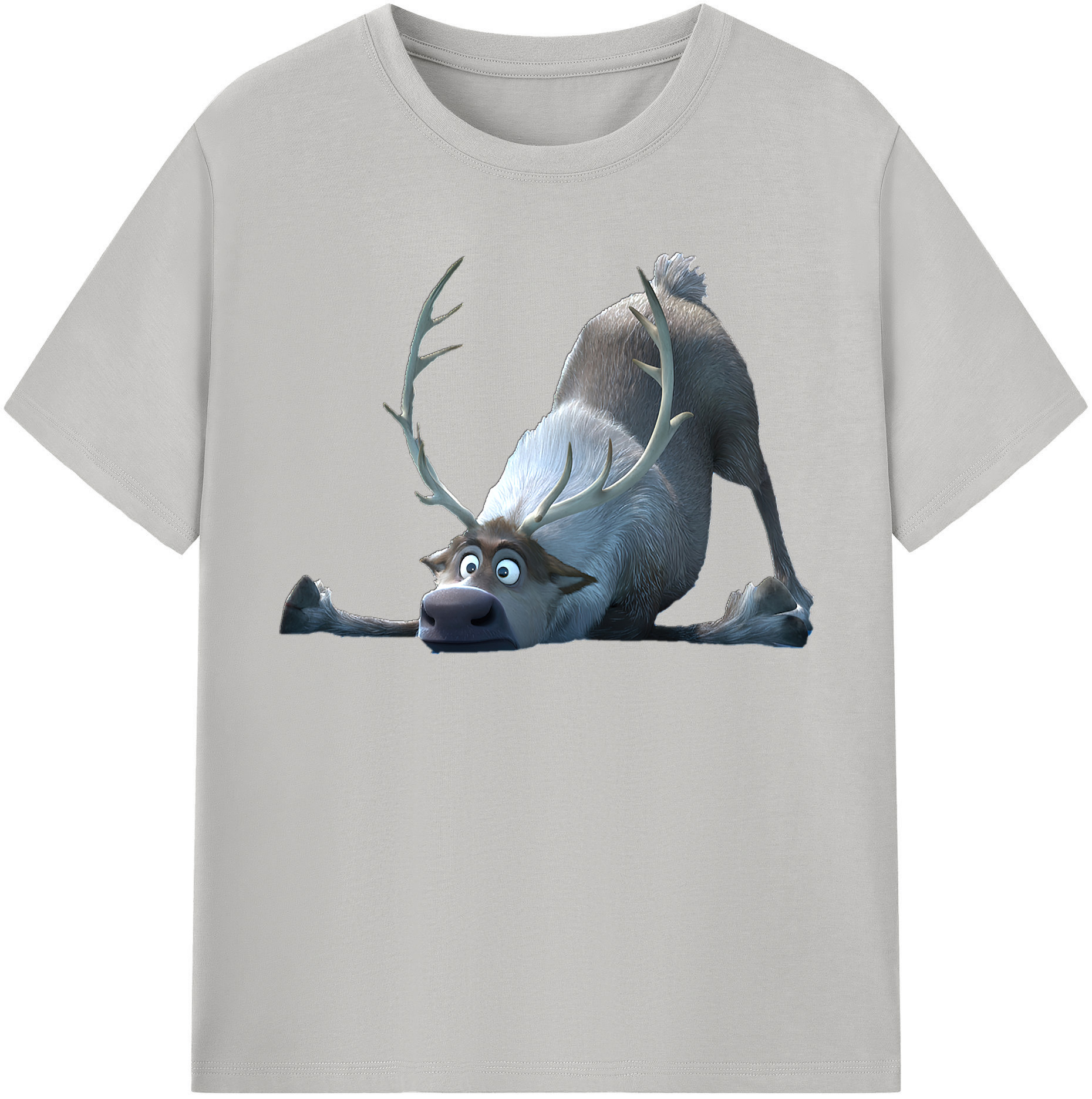 （画像用） アナと雪の女王 アンナ エルサ Frozen Anna Elsa 綿100％半袖Tシャツ（フロントプリント）