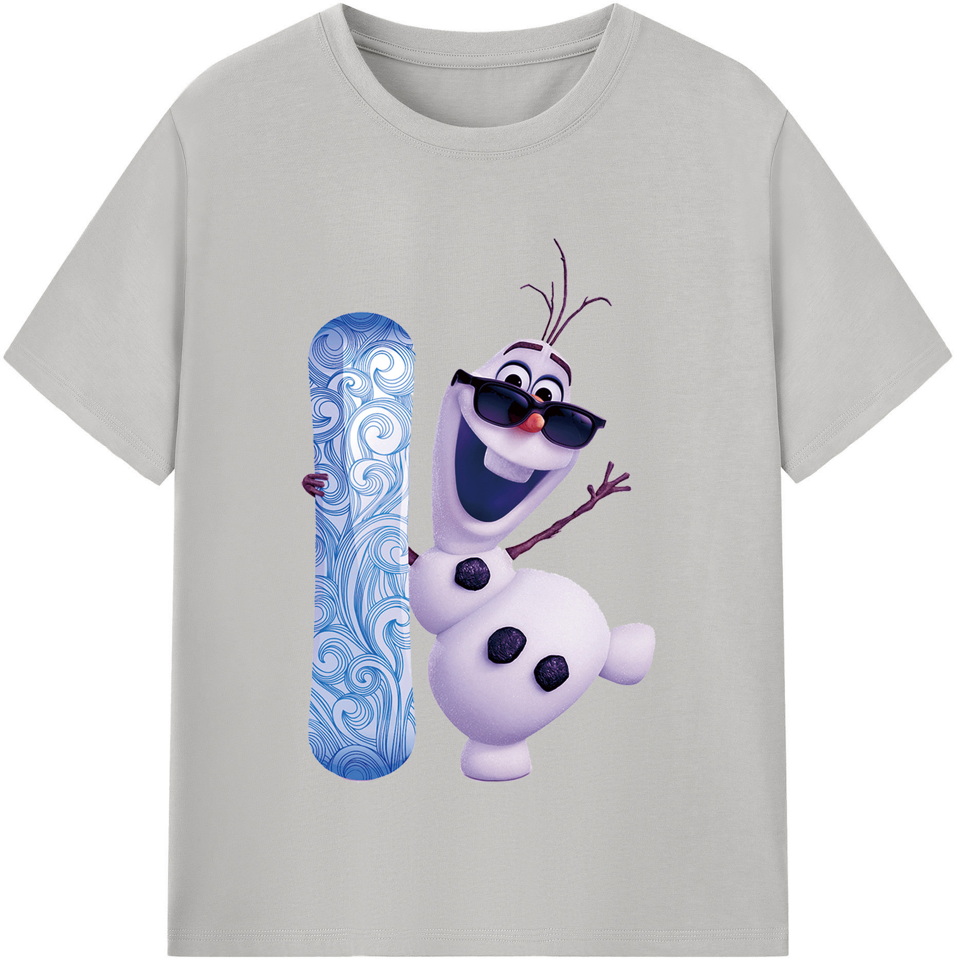 （画像用） アナと雪の女王 アンナ エルサ Frozen Anna Elsa 綿100％半袖Tシャツ（フロントプリント）