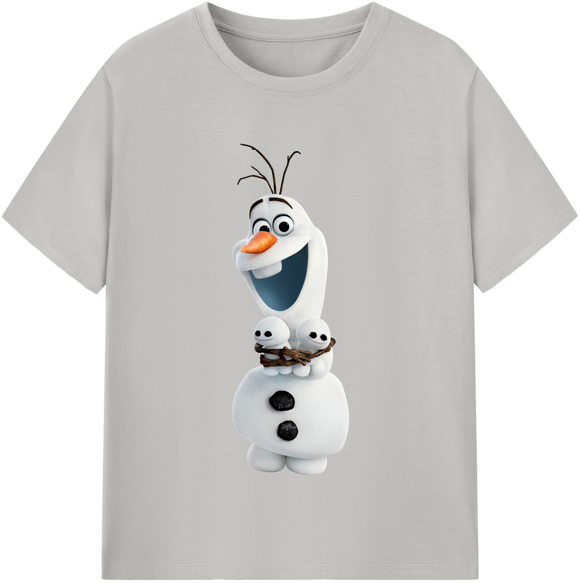 （画像用） アナと雪の女王 アンナ エルサ Frozen Anna Elsa 綿100％半袖Tシャツ（フロントプリント）