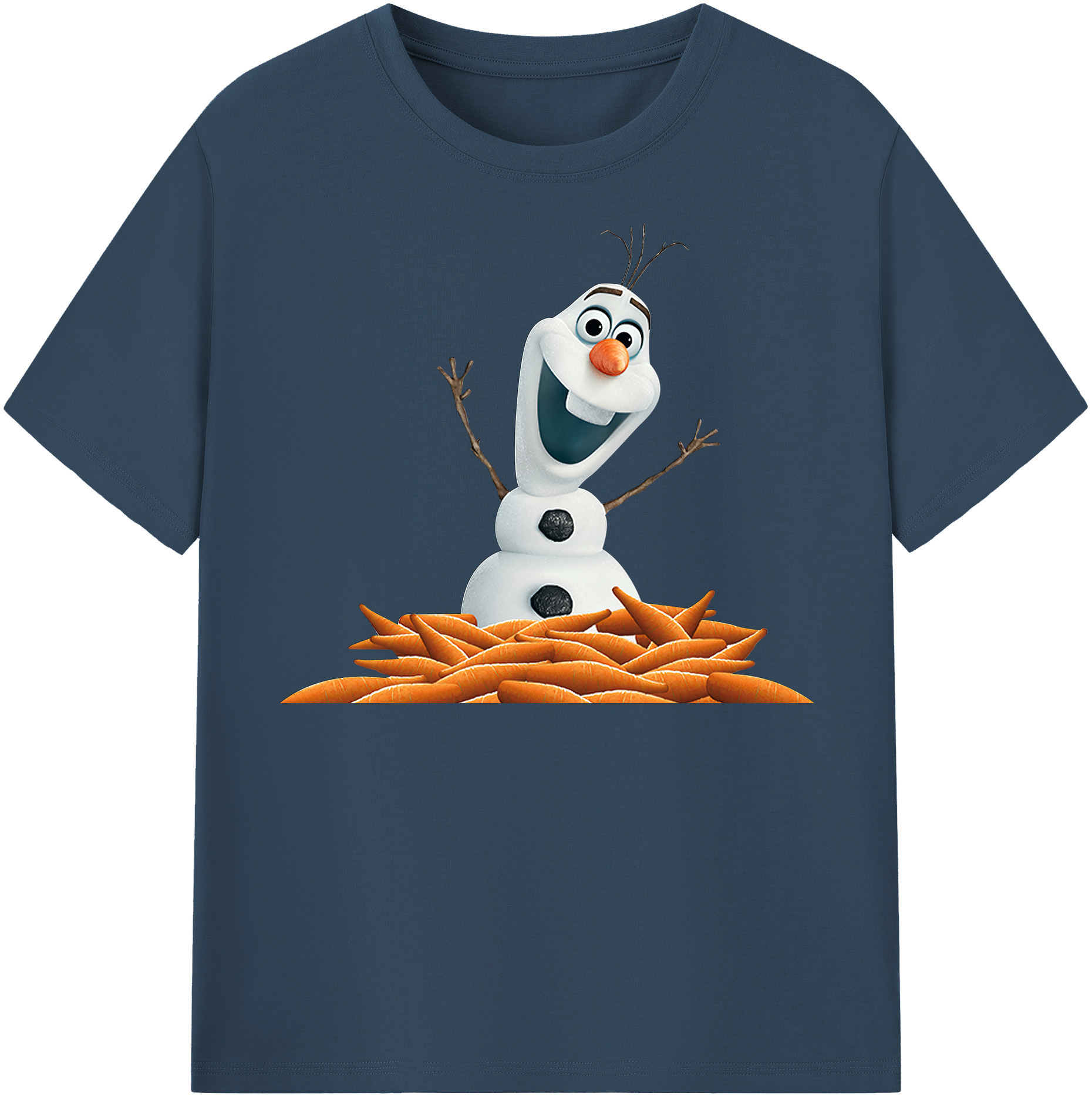 （画像用） アナと雪の女王 アンナ エルサ Frozen Anna Elsa 綿100％半袖Tシャツ（フロントプリント）