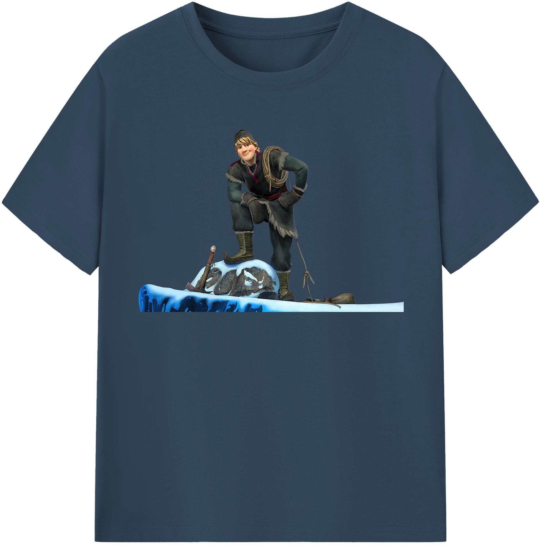 （画像用） アナと雪の女王 アンナ エルサ Frozen Anna Elsa 綿100％半袖Tシャツ（フロントプリント）