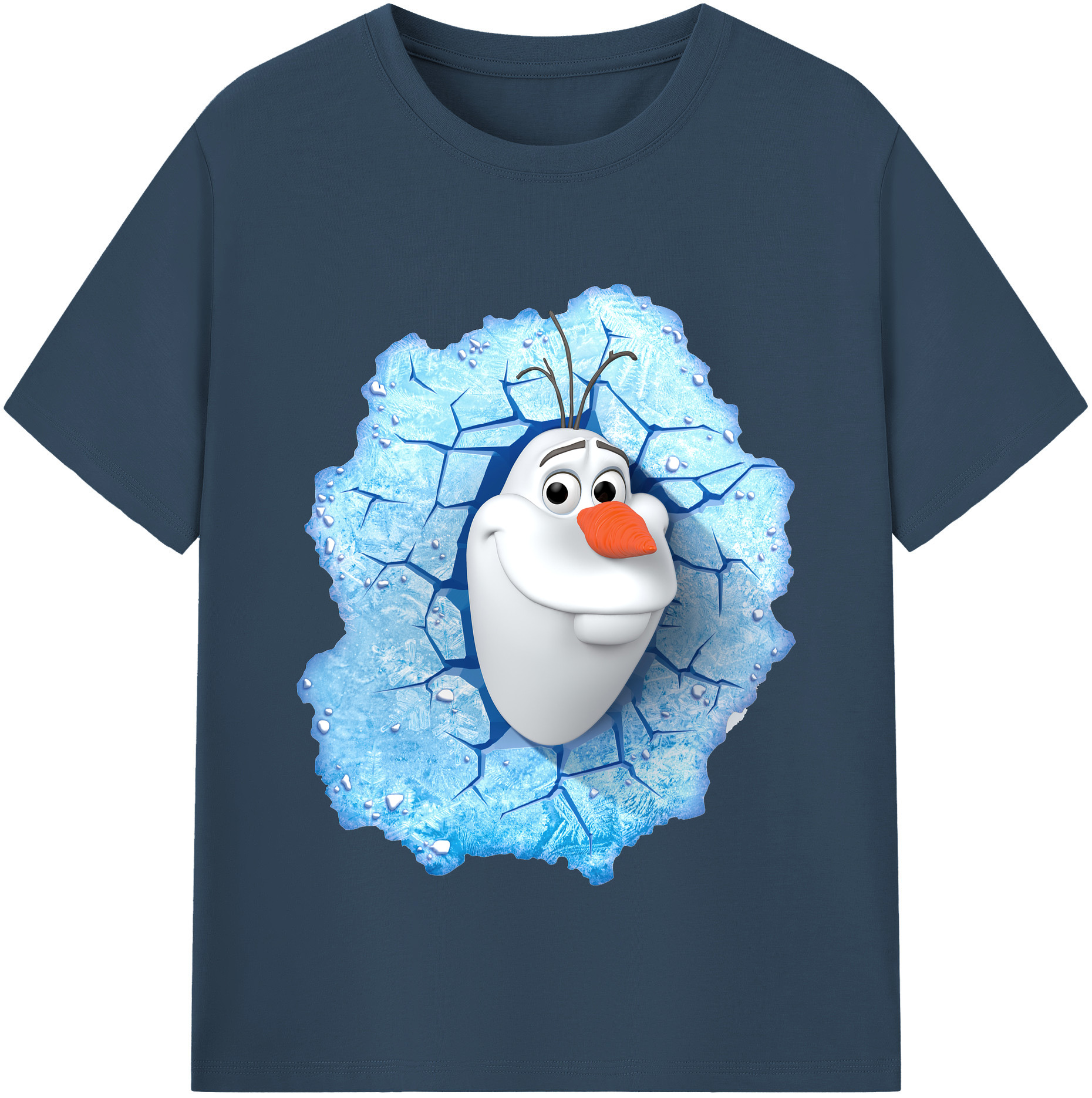 （画像用） アナと雪の女王 アンナ エルサ Frozen Anna Elsa 綿100％半袖Tシャツ（フロントプリント）