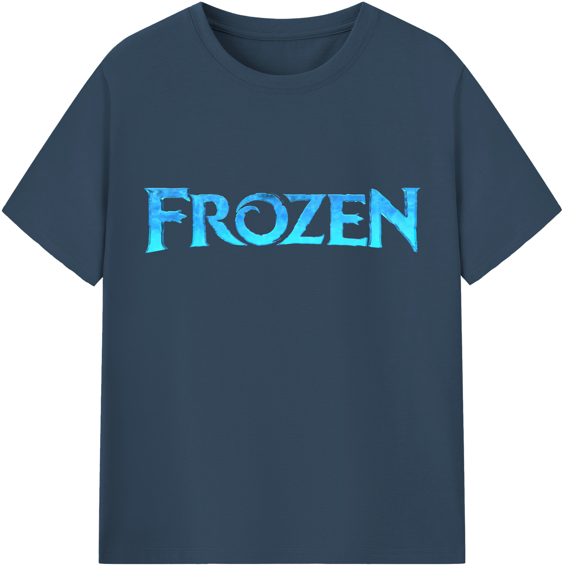 （画像用） アナと雪の女王 アンナ エルサ Frozen Anna Elsa 綿100％半袖Tシャツ（フロントプリント）
